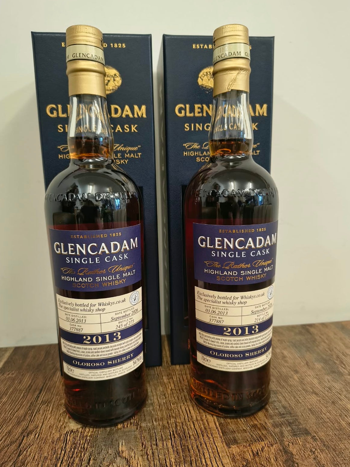 Glencadam 13 Year Old Single Cask 2013 | Oloroso Sherry Cask #377887 | Exclusively Bottled for Whiskys.co.uk | 54.7% | 70cl