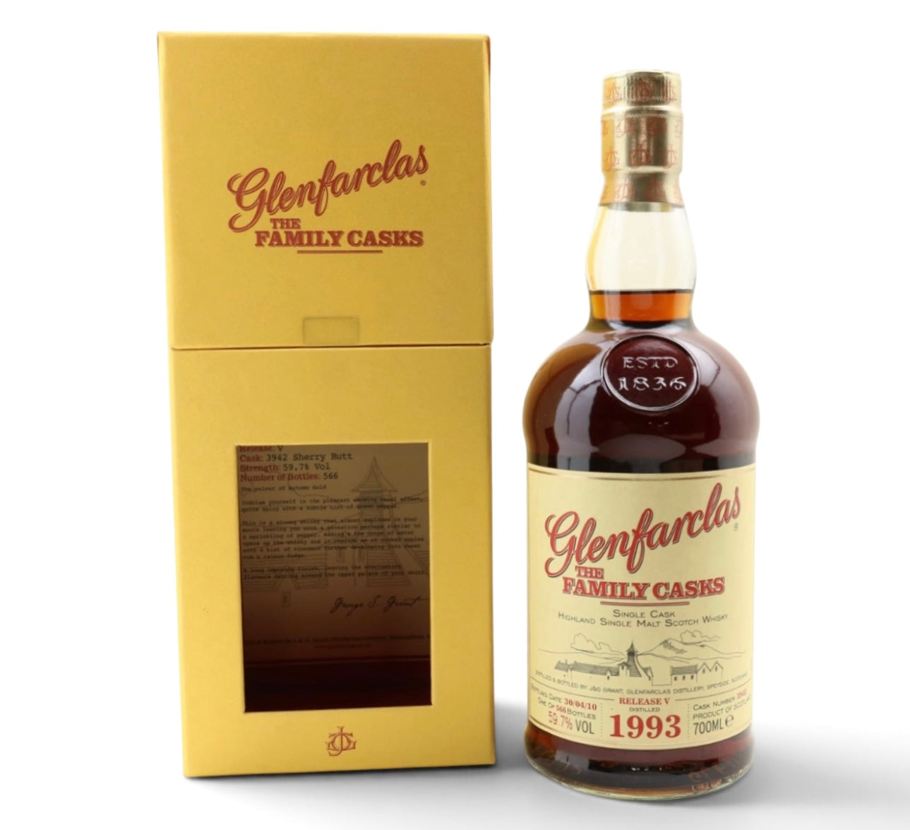 Glenfarclas 1993 Family Cask Release V | Cask #3942 | 59.7% | 70cl | Sherry Butt | Speyside Single Malt