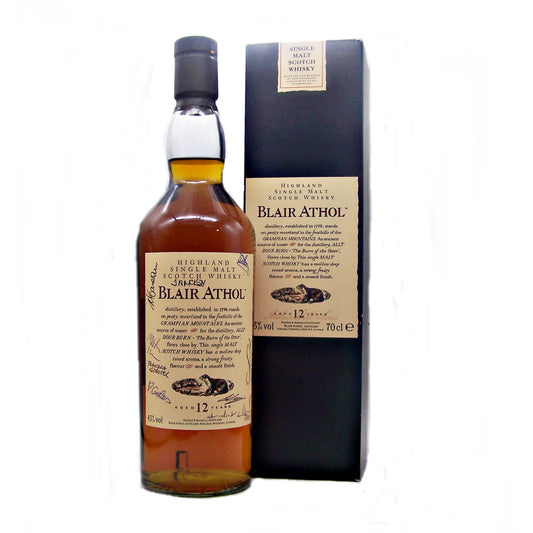 Blair Athol 12 Year Old Distillery Signed Bottle