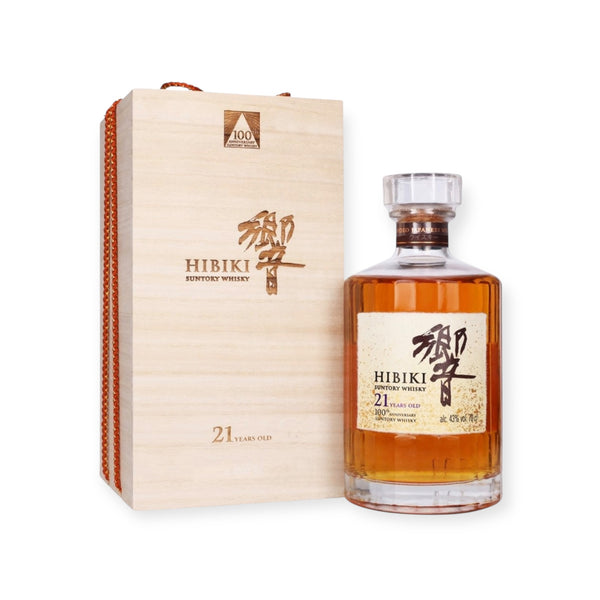 Hibiki 21 Year Old Mizunara 100th Anniversary Limited Edition exemplifies the House of Suntory's century-long dedication to whisky craftsmanship. 