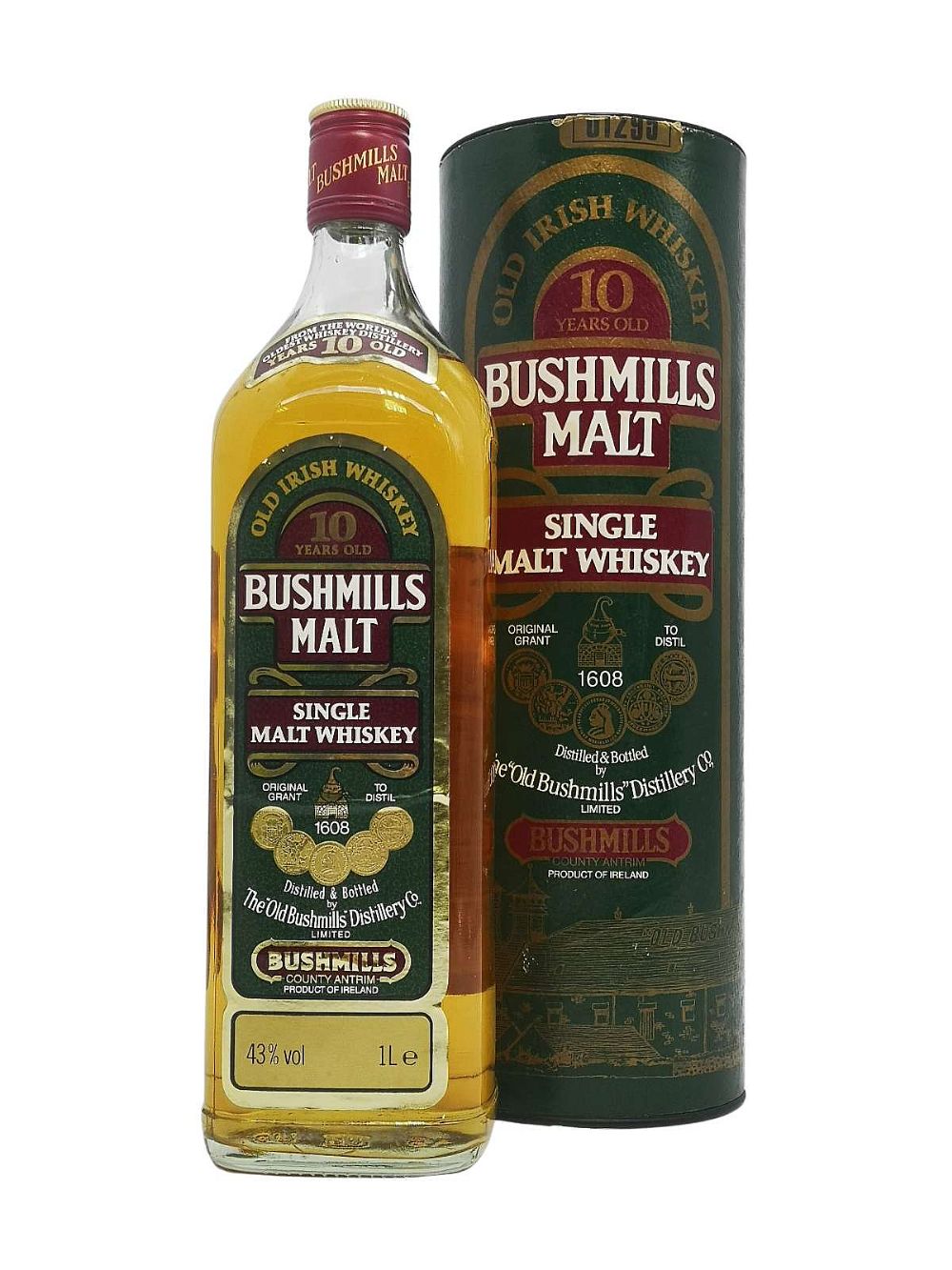 BUSHMILLS 10 YEAR OLD 1980’S