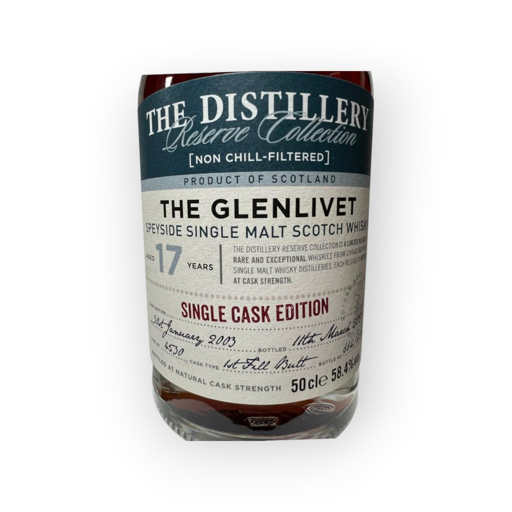 The Glenlivet 2003 Distillery Reserve 17 Year Old | First Fill Sherry Butt #4530 | 58.4% | 50cl | 828 Bottles