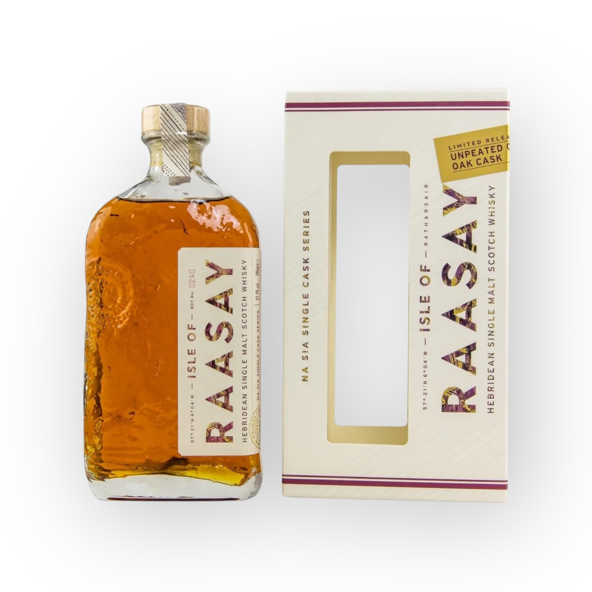 Isle of Raasay Ex-Rye Unpeated (Cask 19/258) – Na Sia Single Cask Collection