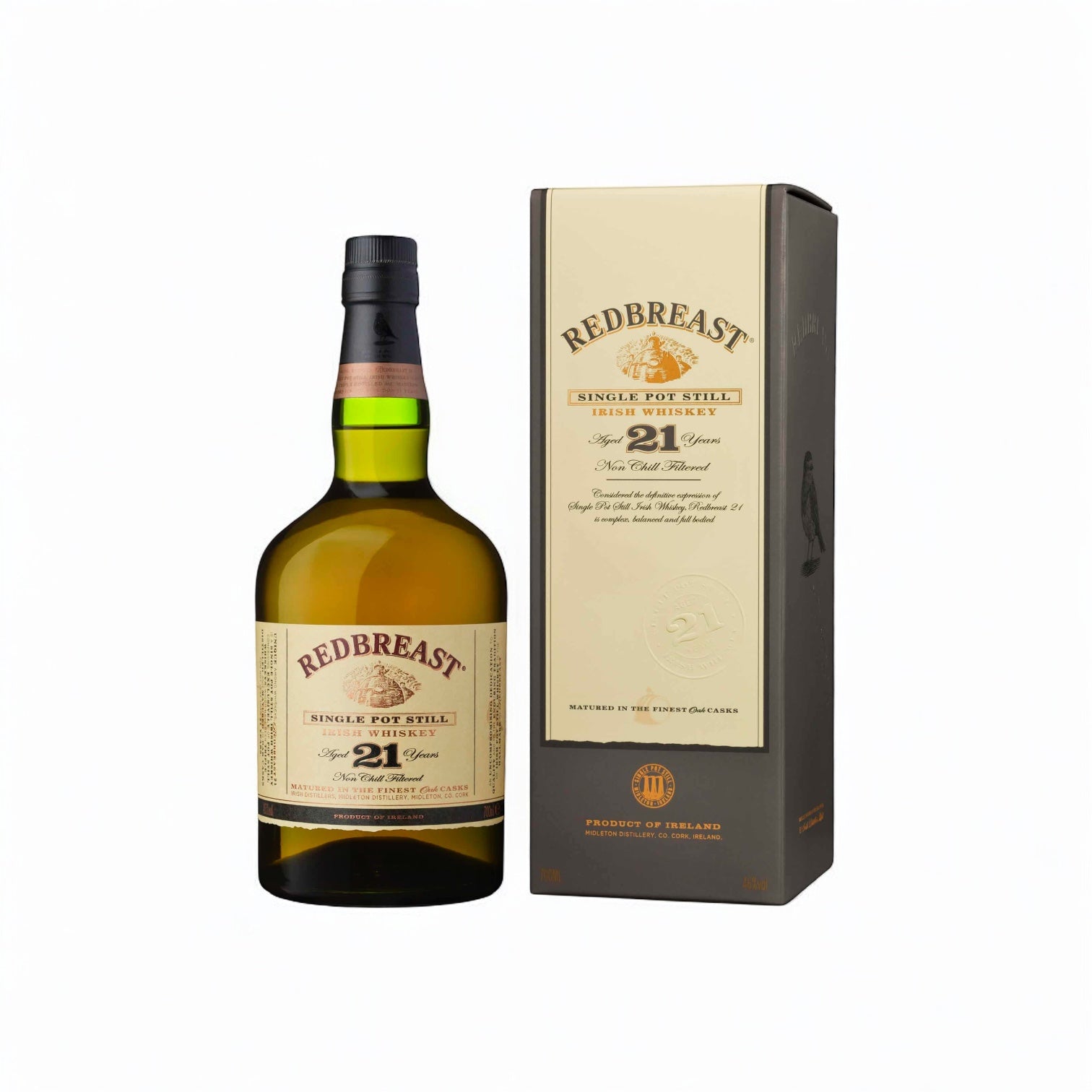 Redbreast 21 Year Old / White Box Single Pot Still Irish Whiskey