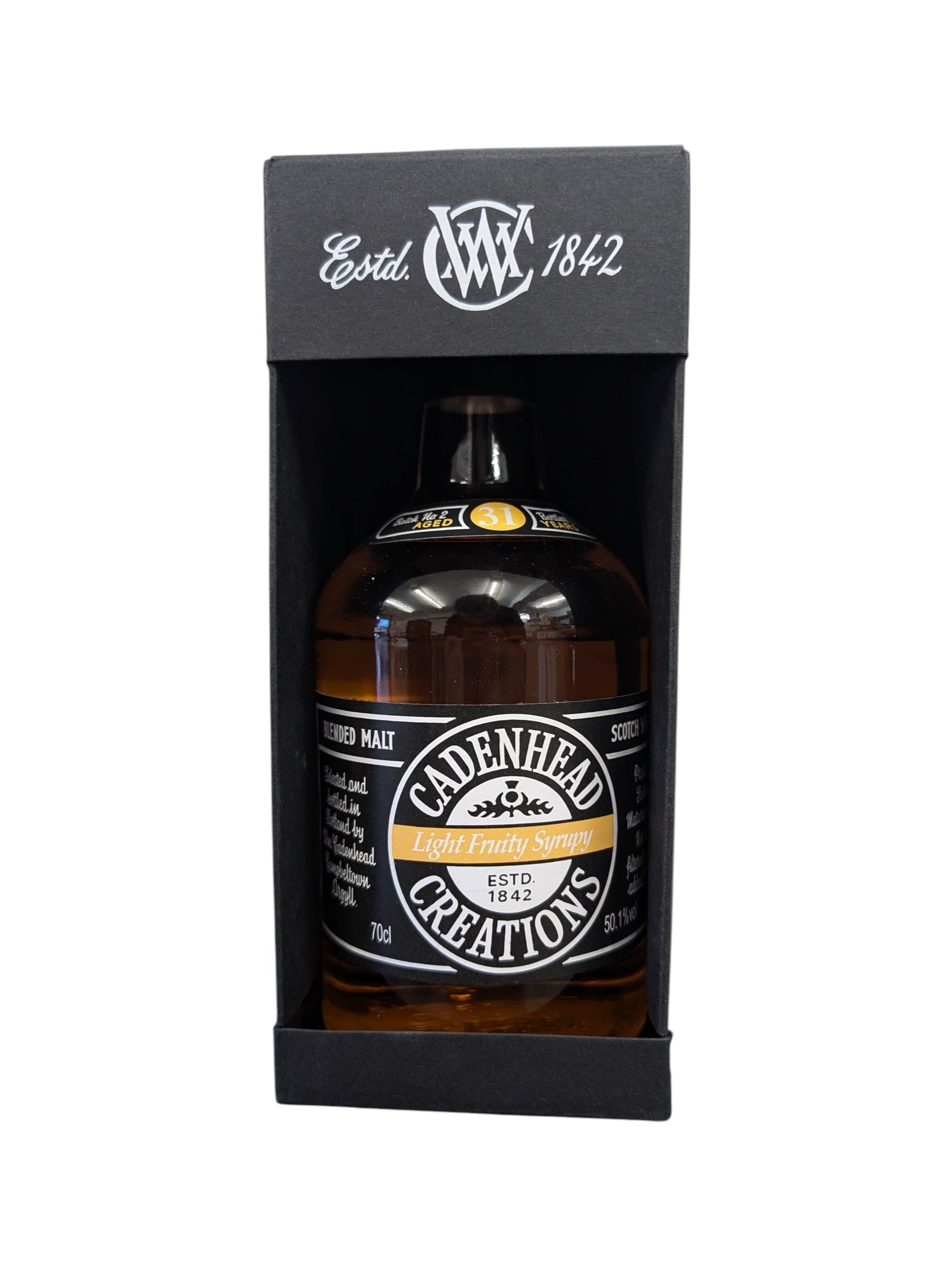 Cadenhead Creations Batch 1  - 22 Year Old & Batch 2 -  31 Year Old -Light Fruity Syrupy Set of 2