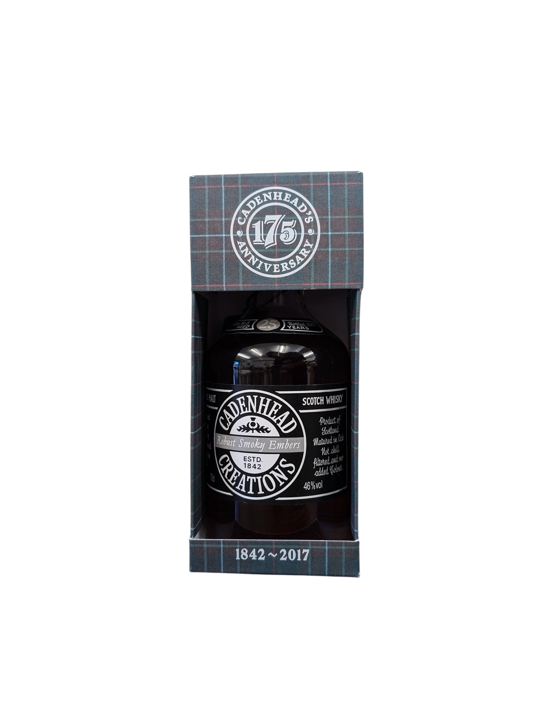 Cadenhead's Creations 175th Anniversary bottling, 25 Year Old - Robust Smoky Embers