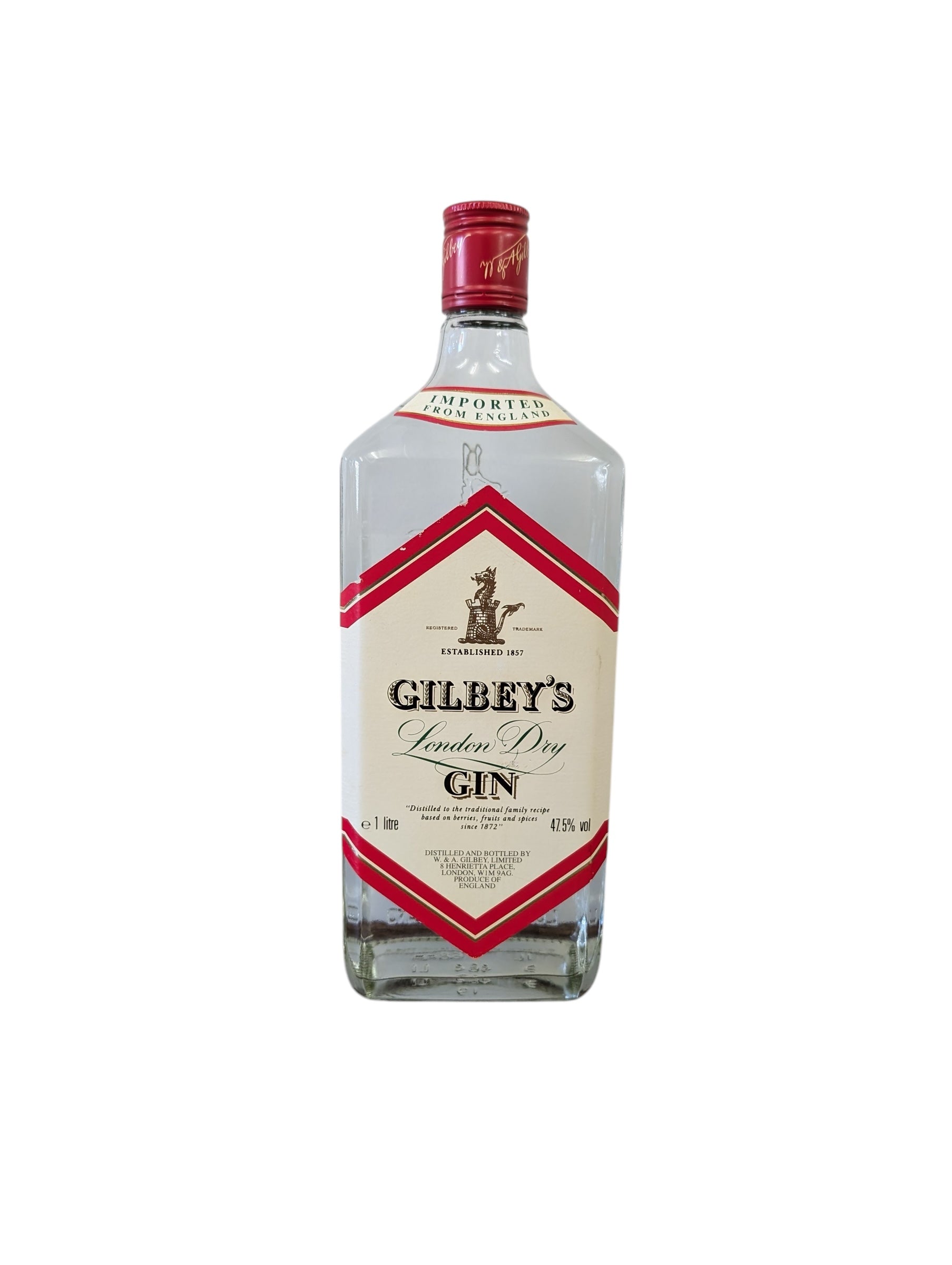 Gilbey's London Dry Gin
Bot.1980s Litre Bottle