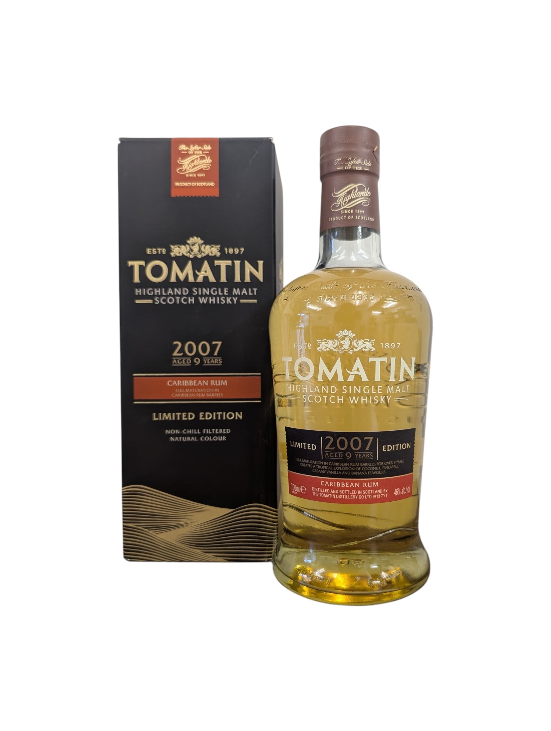 Tomatin 2007 Caribbean Rum Cask Finish 9 Year Old