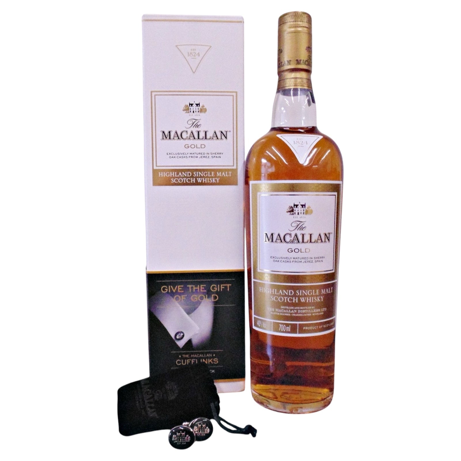 Macallan Gold  w/ Cufflinks