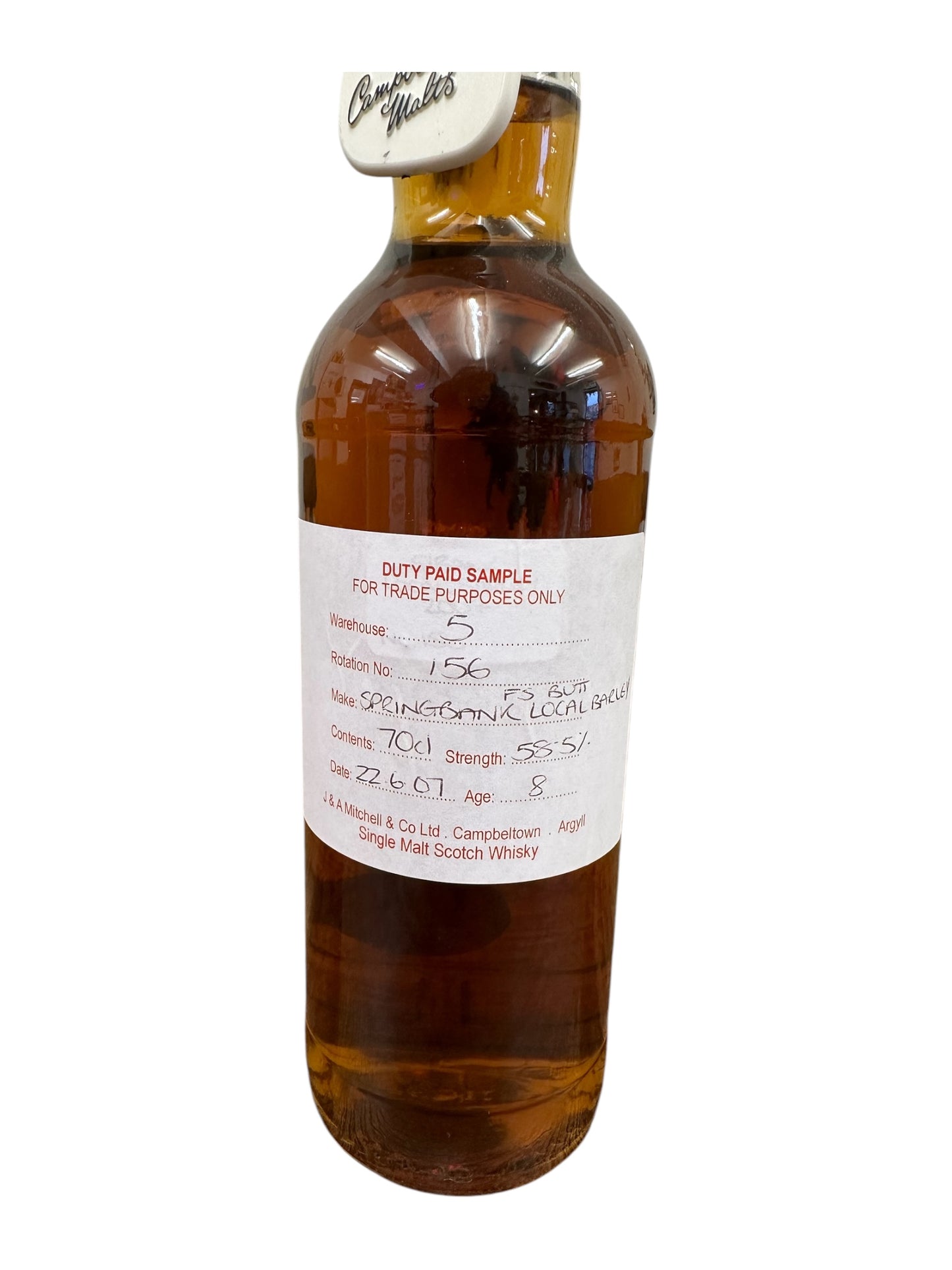 Springbank Local Barley 8 Year Old | Fresh Sherry Butt (2007)