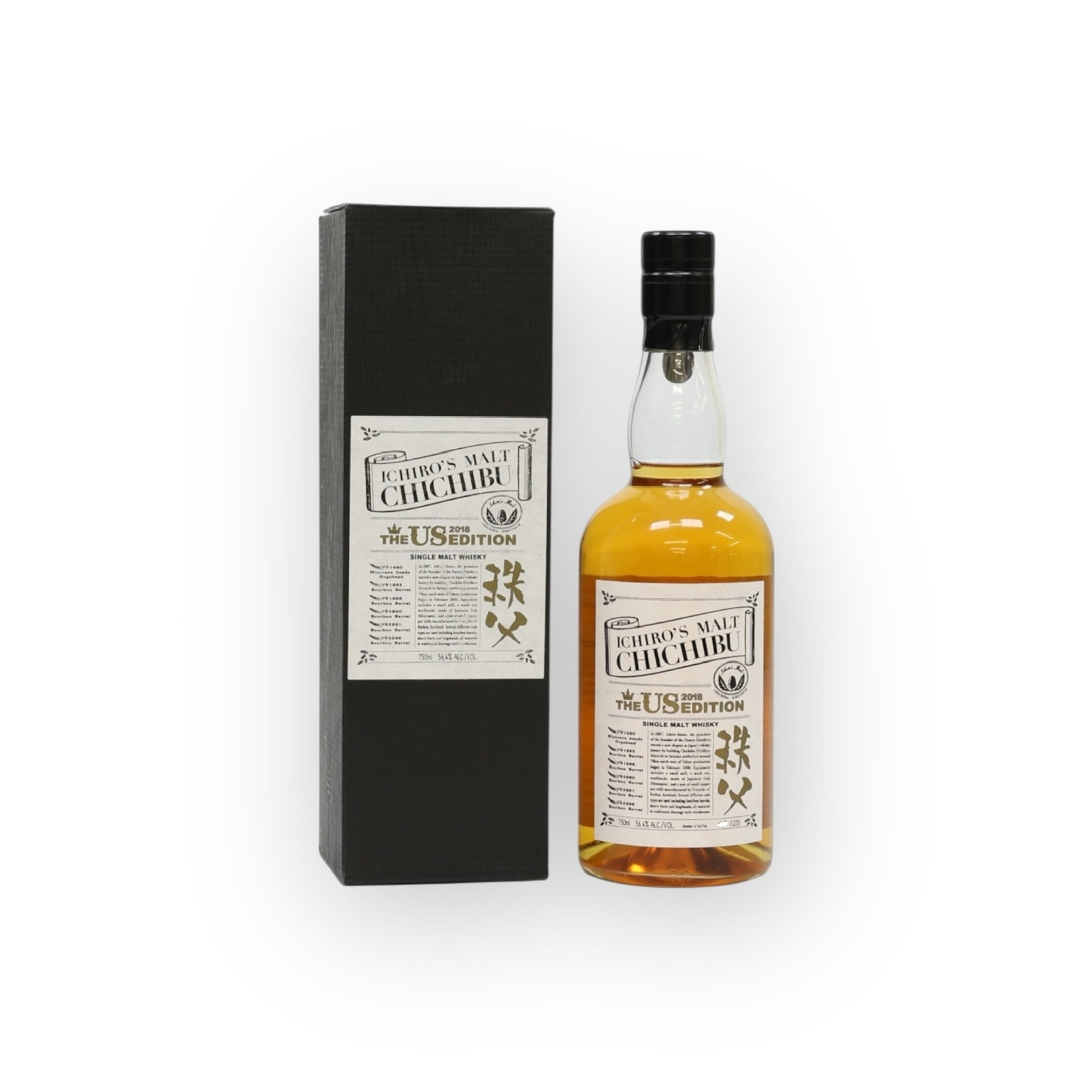 Chichibu – Ichiro’s Malt (The 2018 US Edition), 56.4% ABV, 75cl (Original Box)
