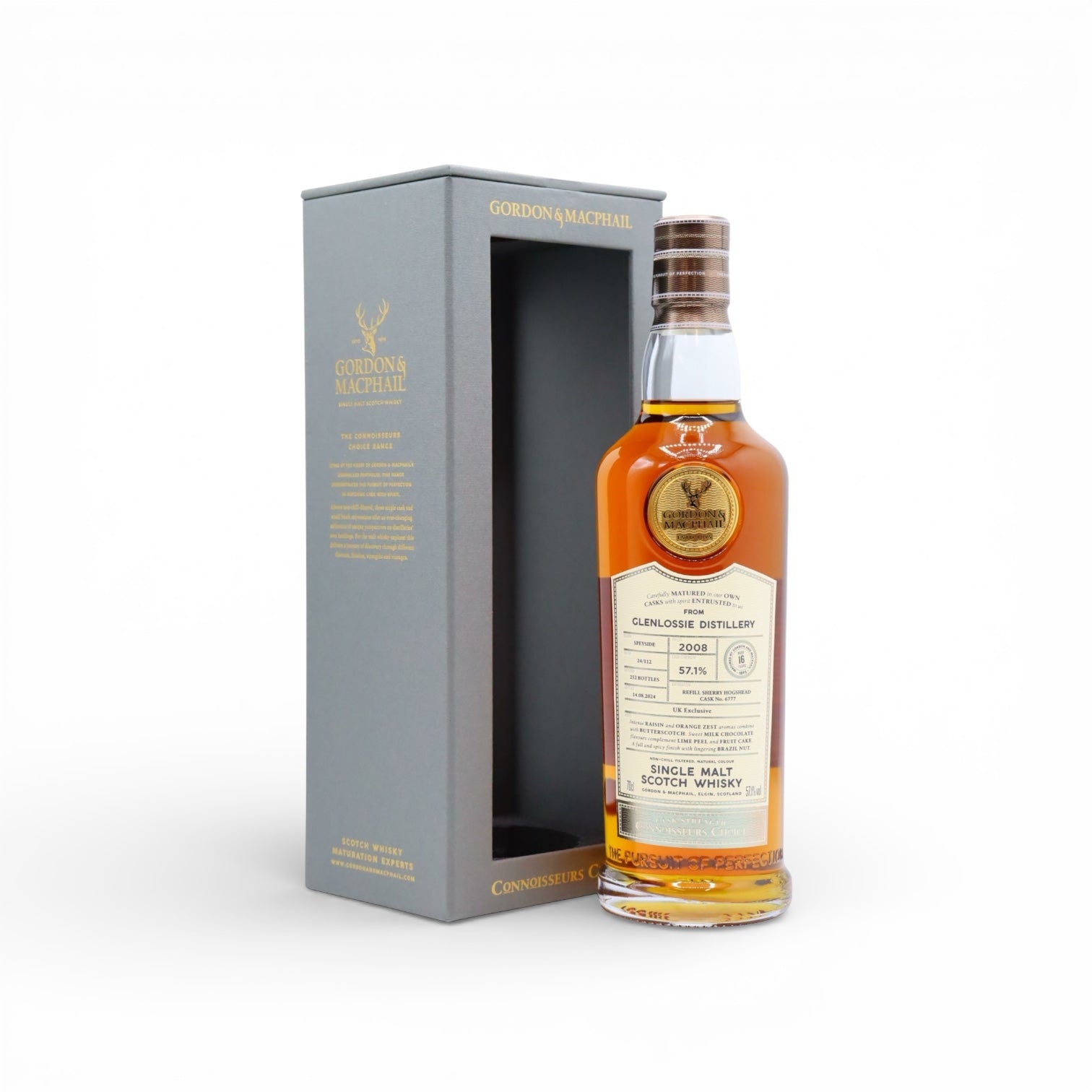 Glenlossie 16 Year Old 2008 Connoisseurs Choice Cask Strength (Gordon & MacPhail) Single Cask #6777 70cl 57.1% ABV