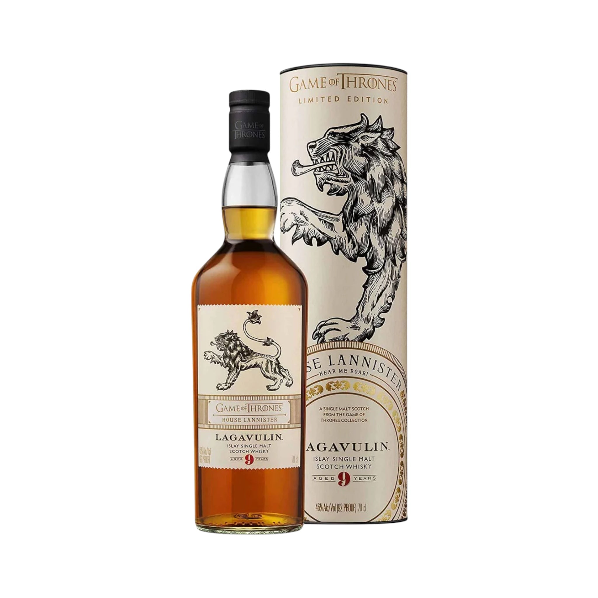 Lagavulin 9 Year Old Whisky (Game Of Thrones - House Lannister)