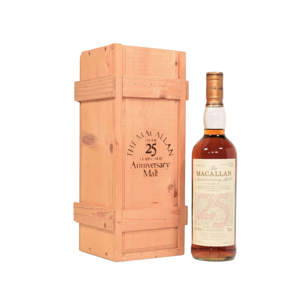 Macallan 1968 25 Year Old Anniversary Malt Bottled 1994 With Original Wood Box