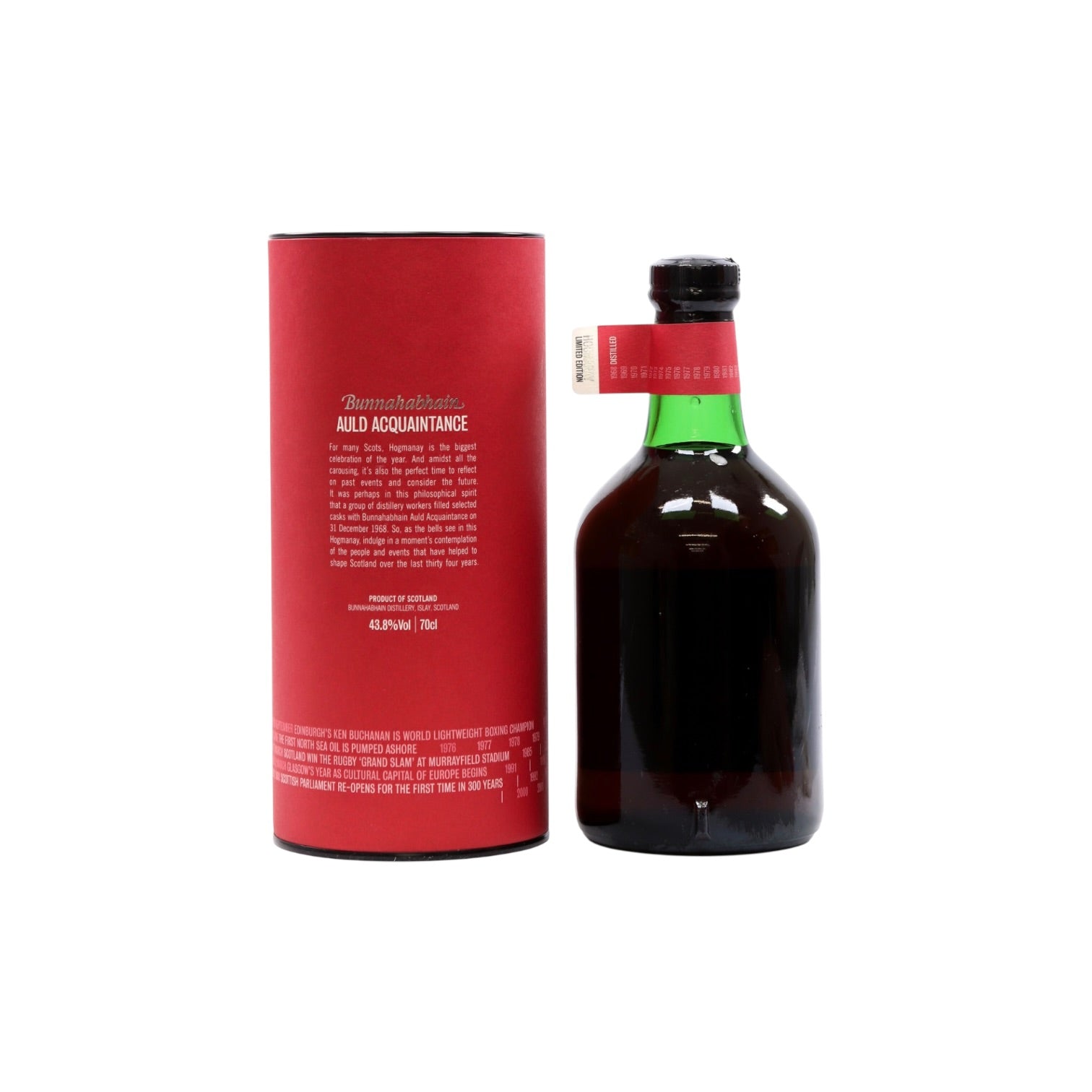 Bunnahabhain - 34 Year Old - 1968 Auld Acquaintance - 43.8%