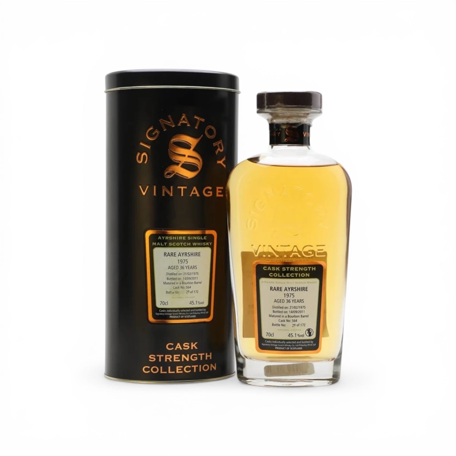 Rare Ayrshire (Ladyburn) 1975 36 Year Old Cask #564