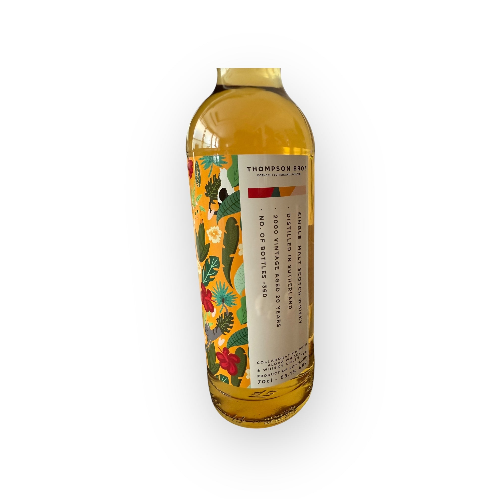 Distilled in Sutherland (Clynelish) - 20 Year Old (2000) Thompson Brothers (Aloha Whisky & Whisky Unlimited)