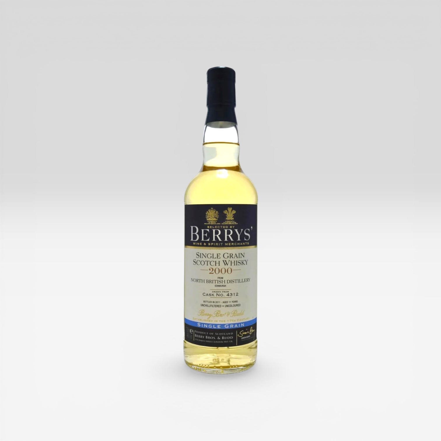 North British 2000 Berry Bros. & Rudd Grain Whisky 46% 70cl