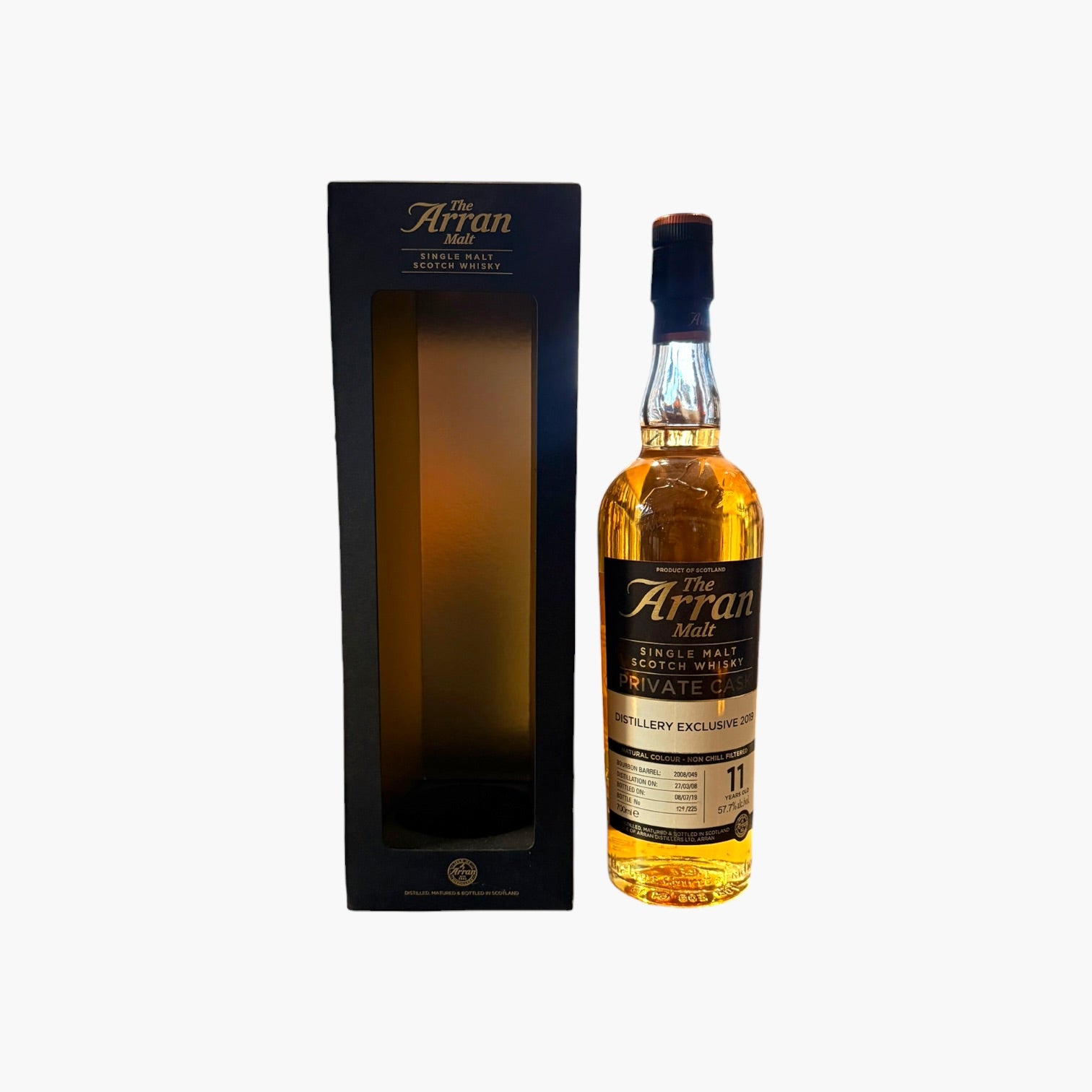 Arran Distillery Exclusive 2019 Bourbon Barrel 11 Year 57.7% 70cl