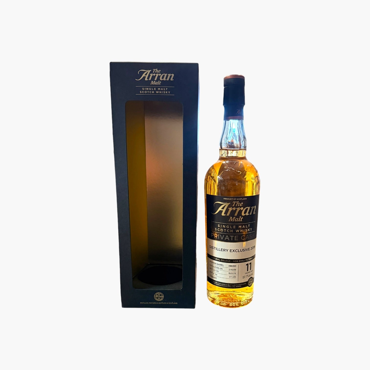Arran Distillery Exclusive 2019 Bourbon Barrel 11 Year 57.7% 70cl