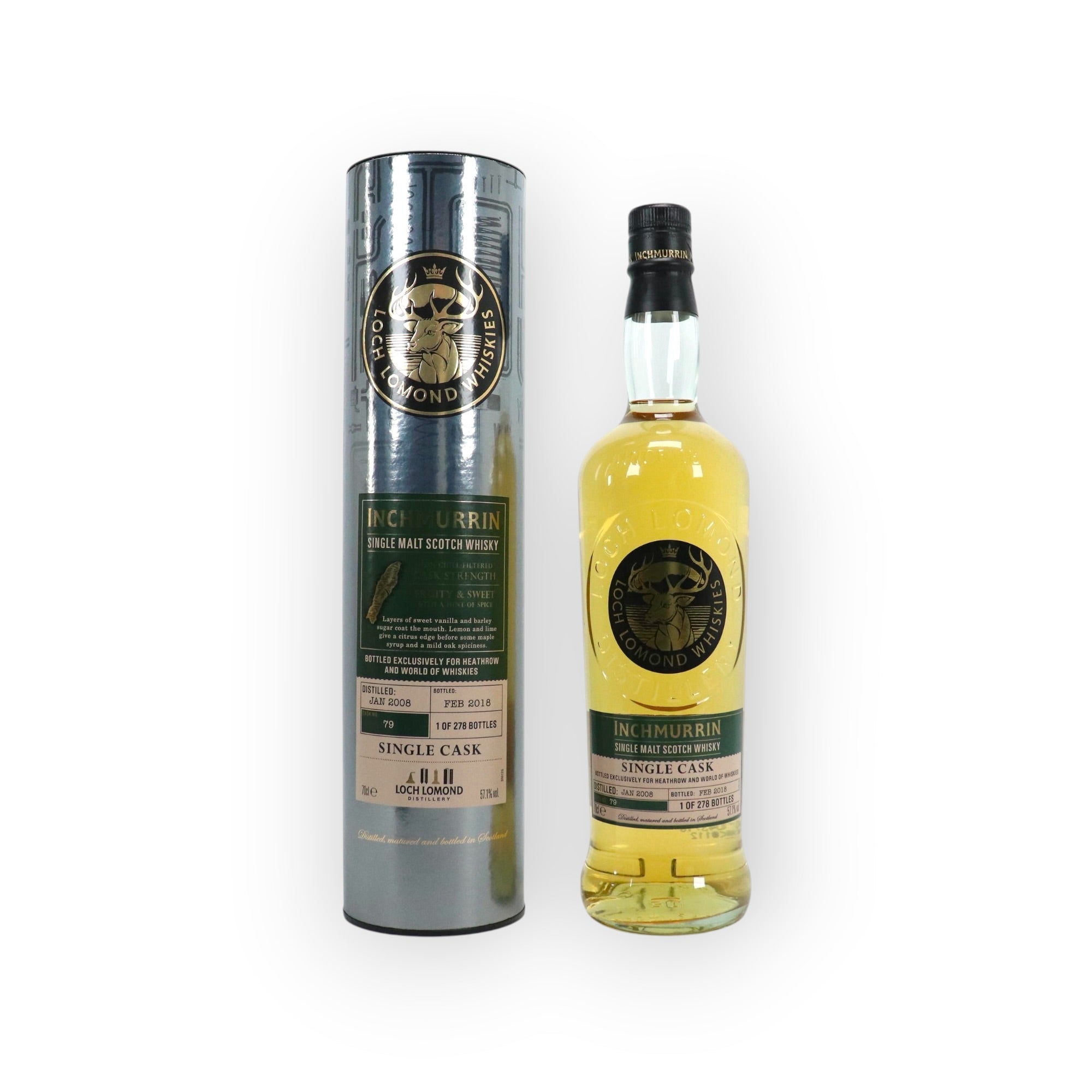 Inchmurrin 2008 Single Cask #79 (Heathrow Exclusive)