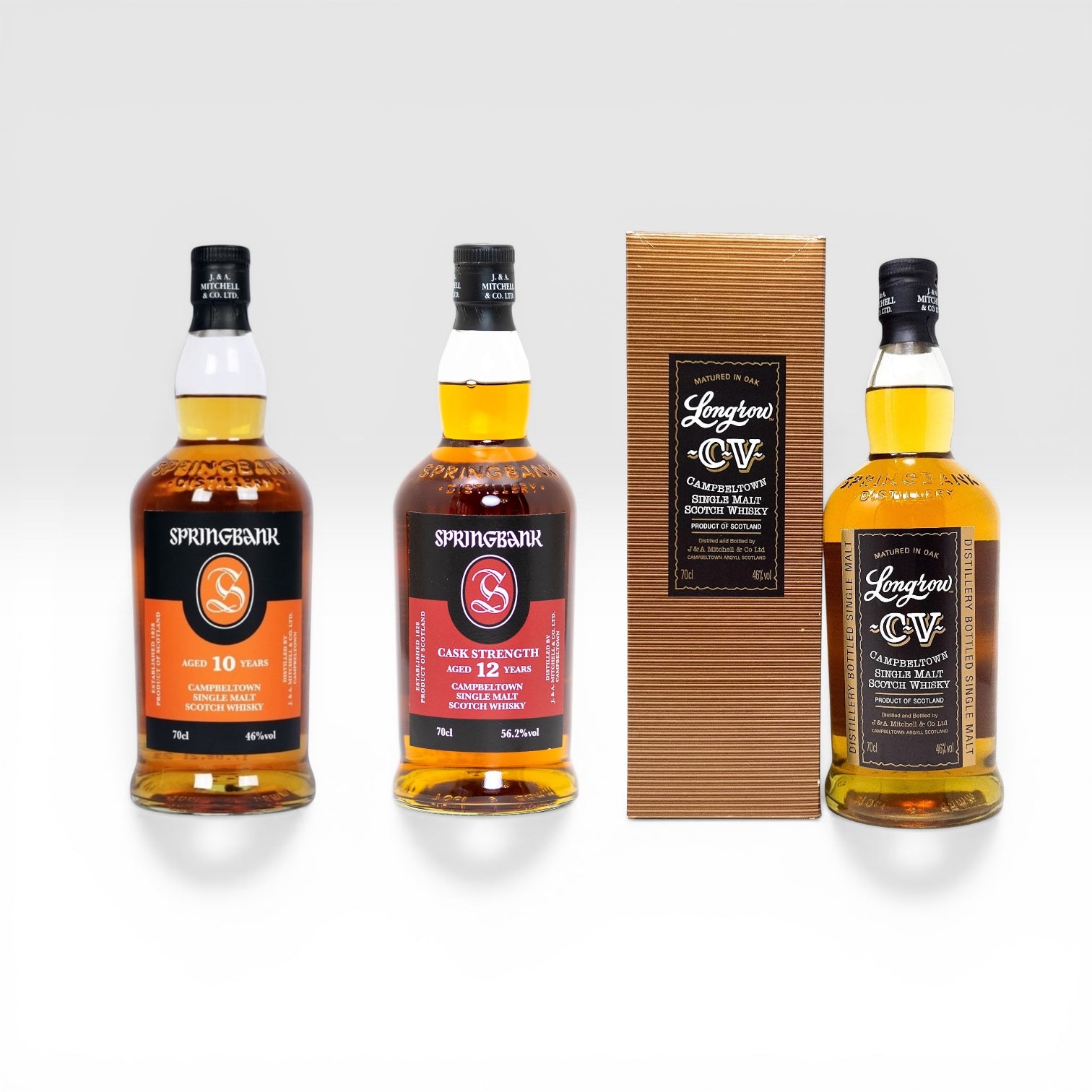 Campbeltown Trio - Springbank 10, Springbank 12 & Longrow CV