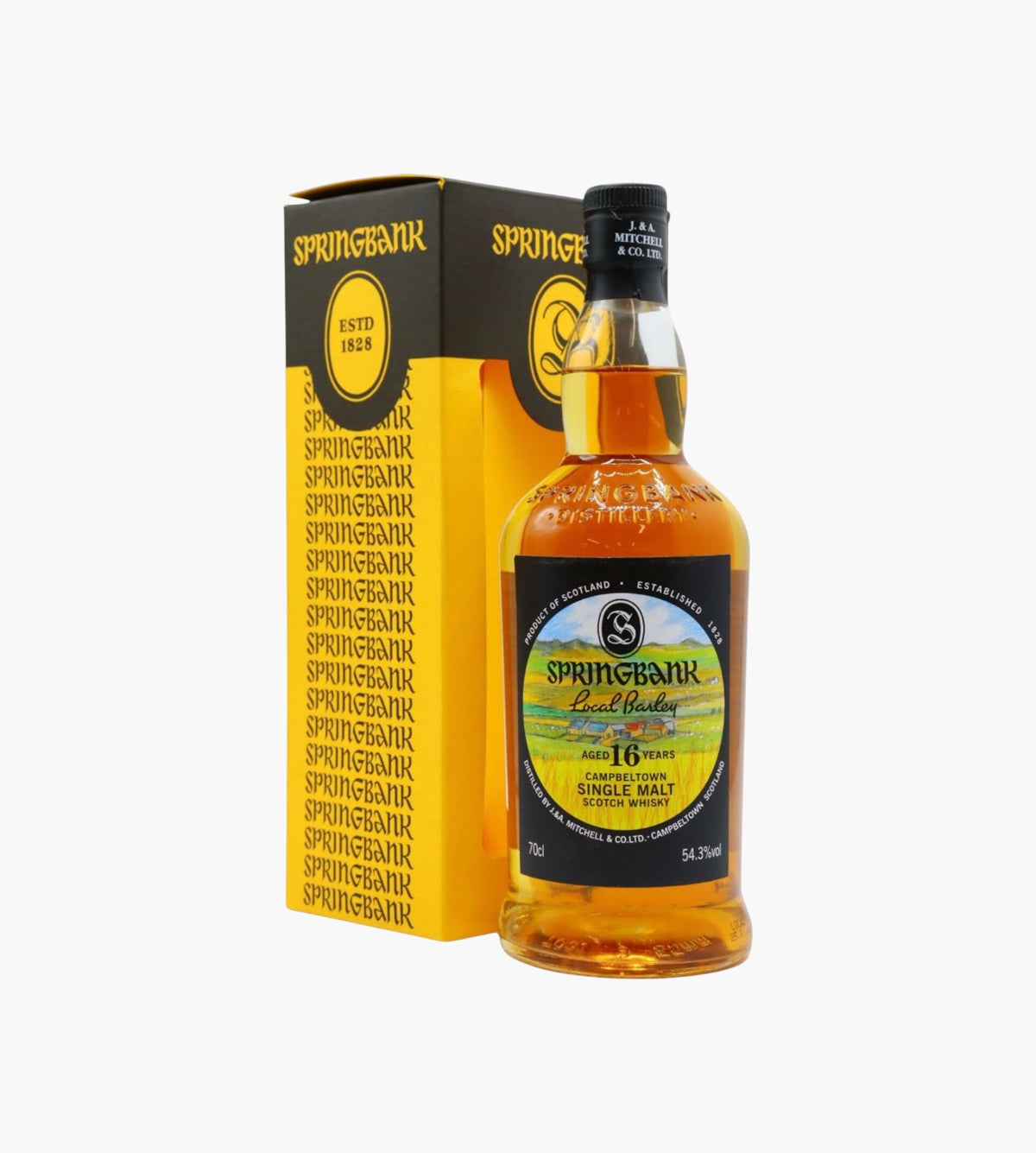 Springbacks Whiskey Springbank 16 Year Old Local Barley Single Malt Scotch Whisky, 70cl, 5 ...