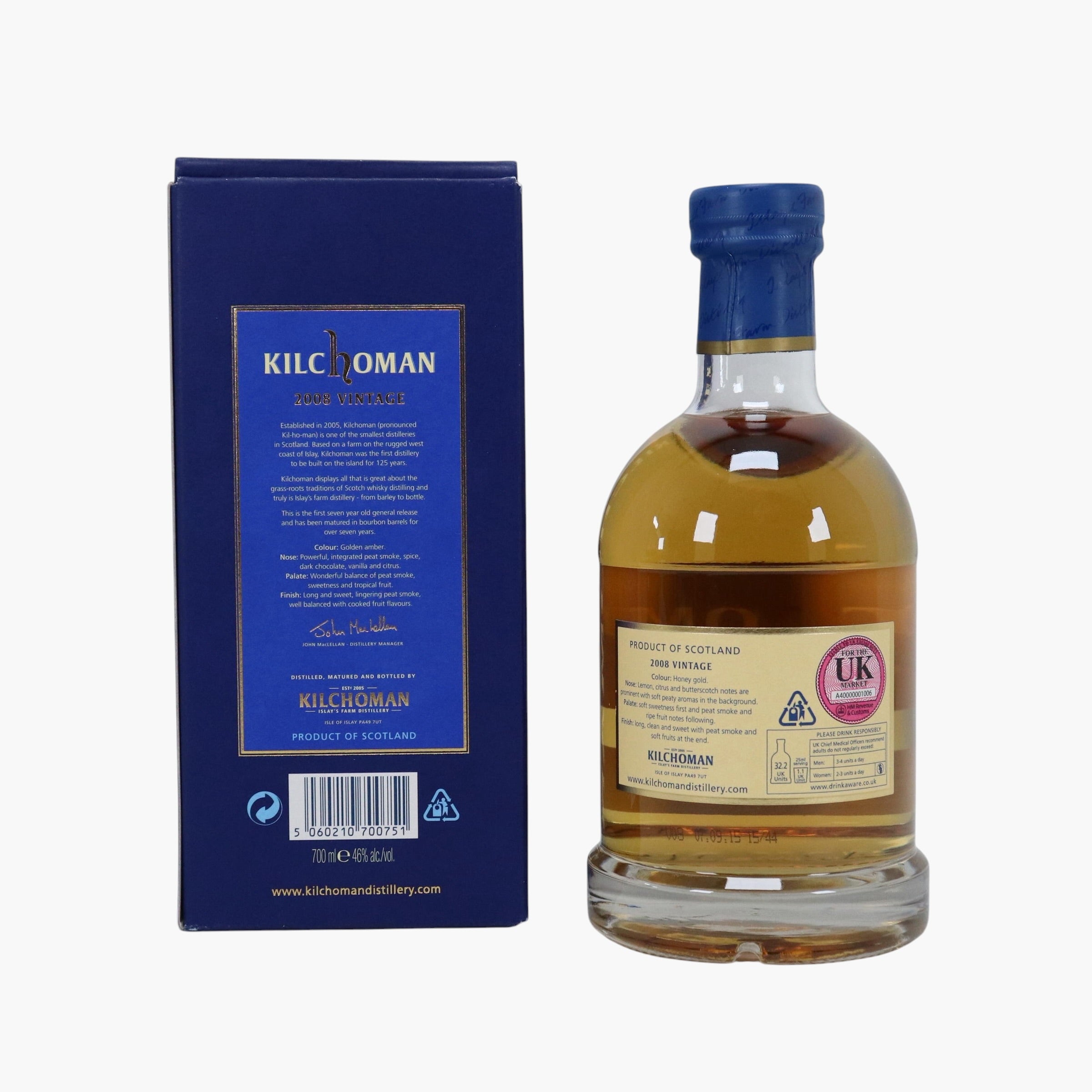 Kilchoman 2008 Vintage 46% 70cl