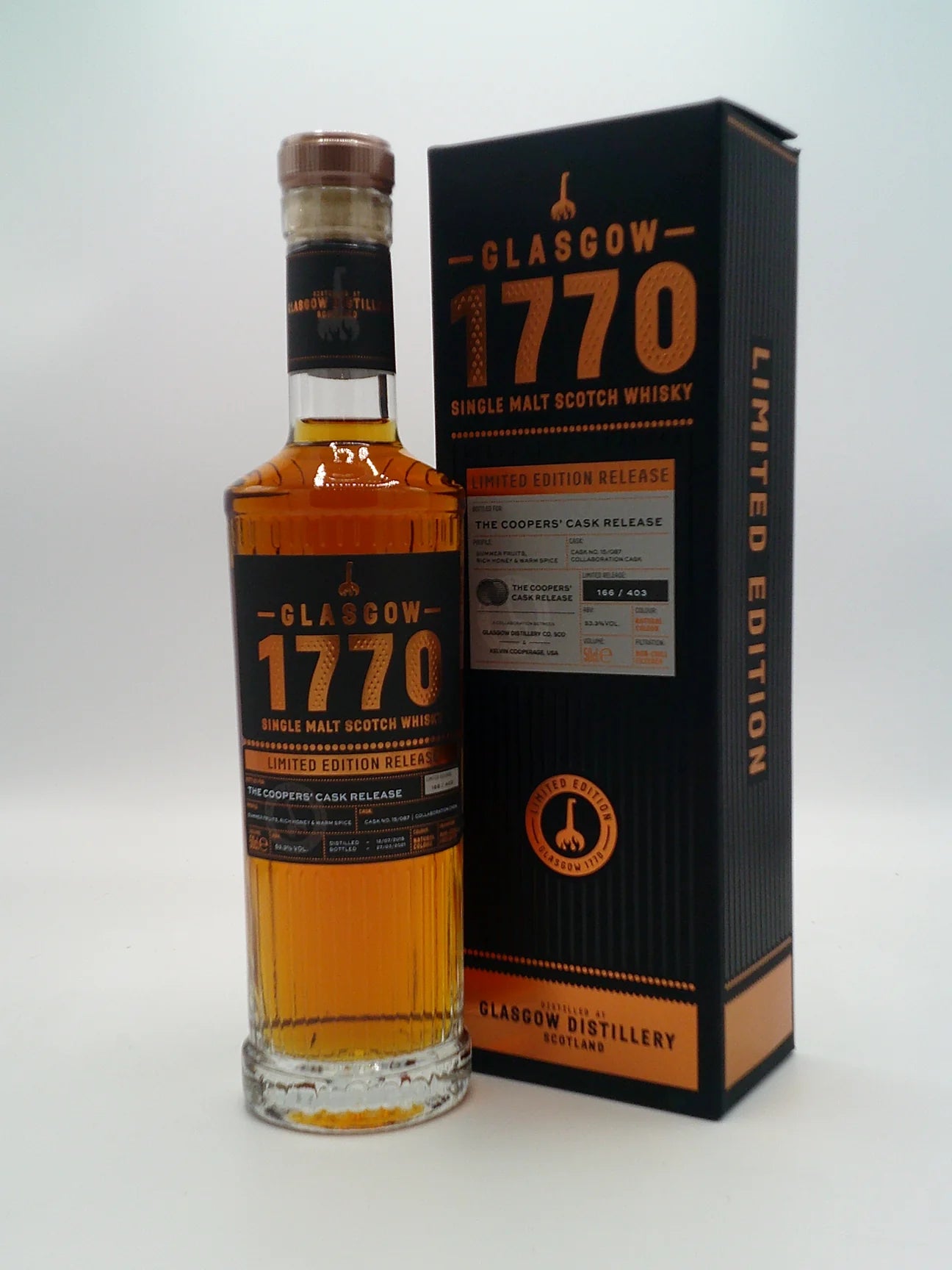 Glasgow 1770 2015 Single Cask #087 Coopers Cask Release
