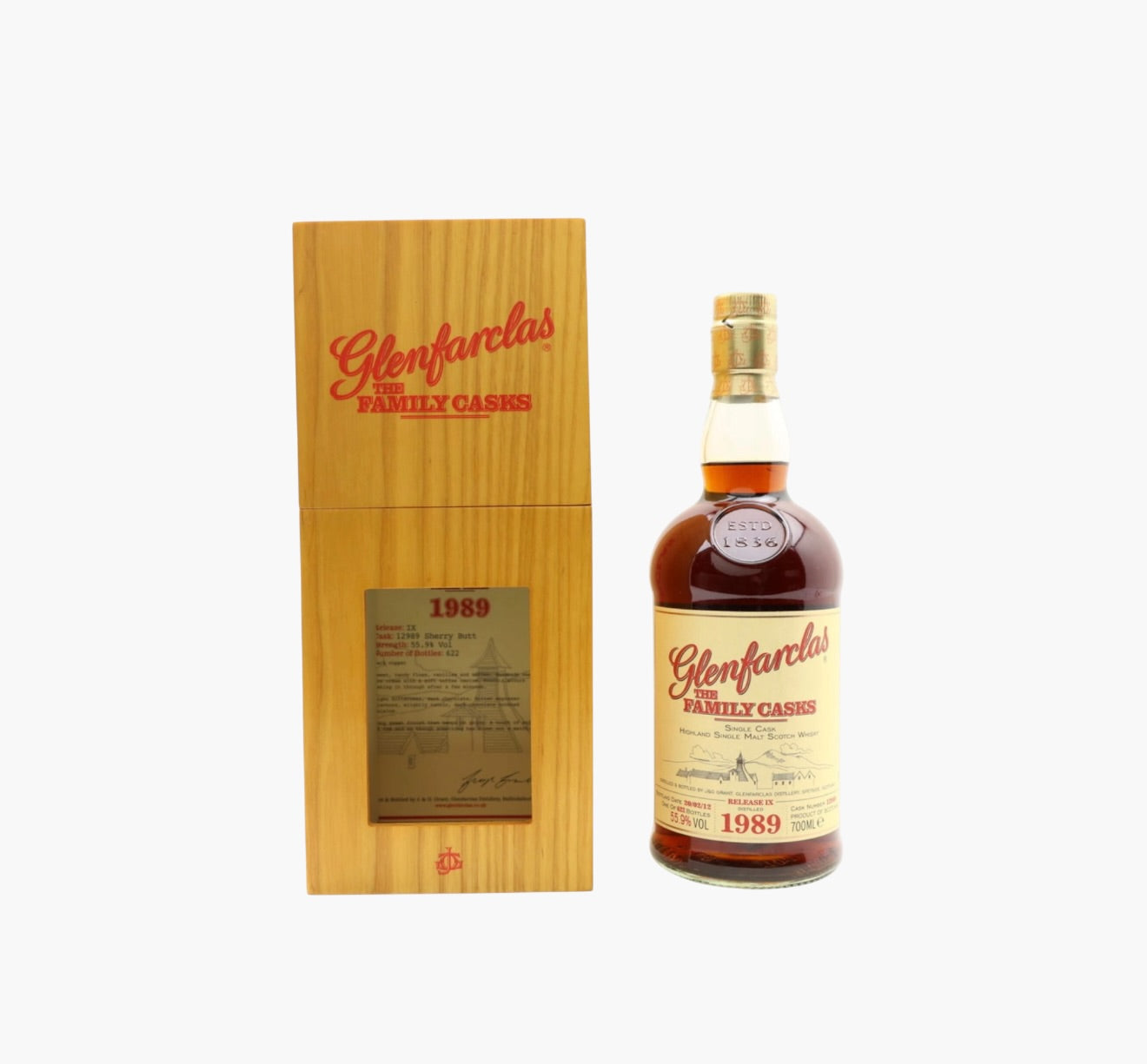 Glenfarclas 1989 Family Casks IX Sherry Butt #12989 70cl / 55.9%
