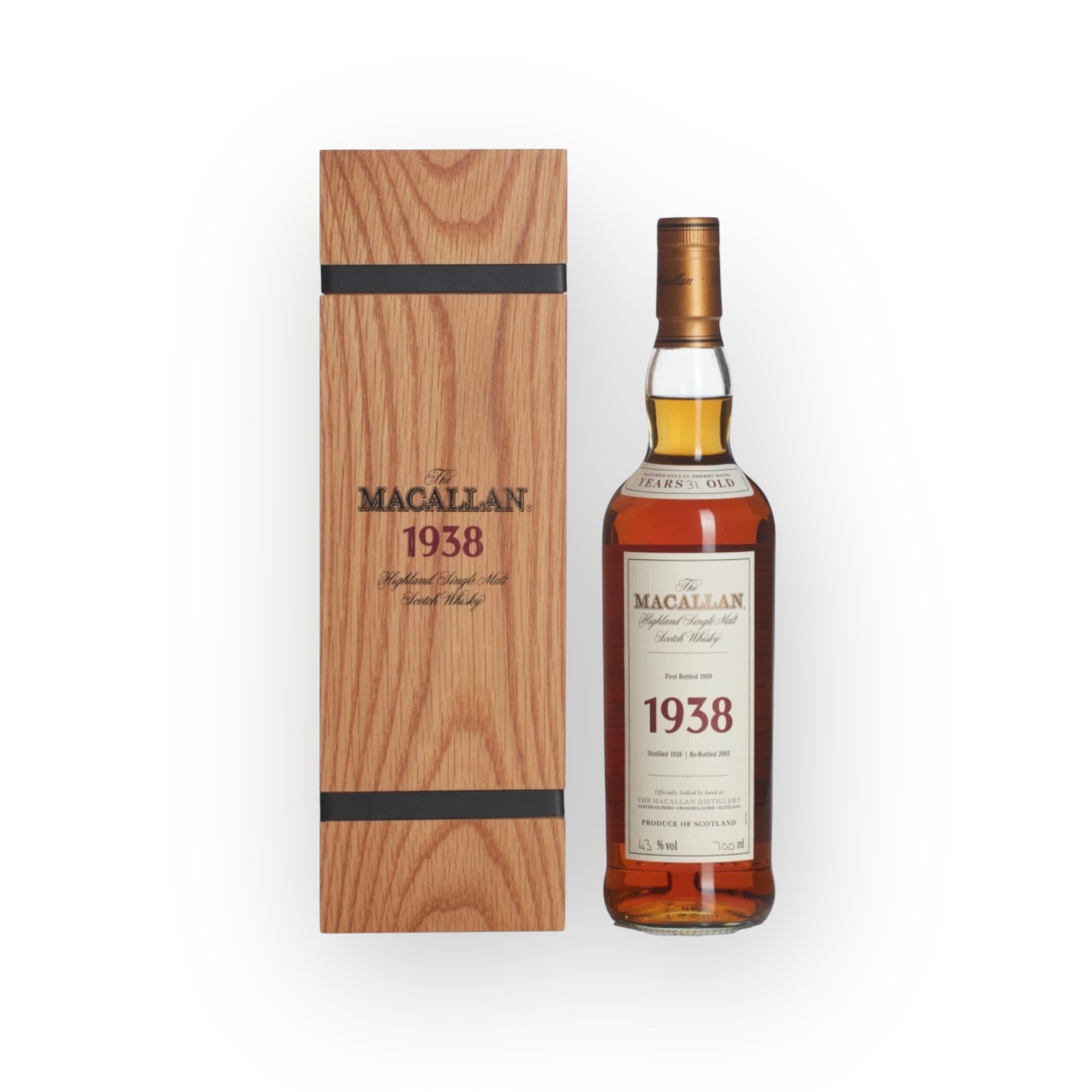 Macallan 31 Year Old 1938 Fine & Rare