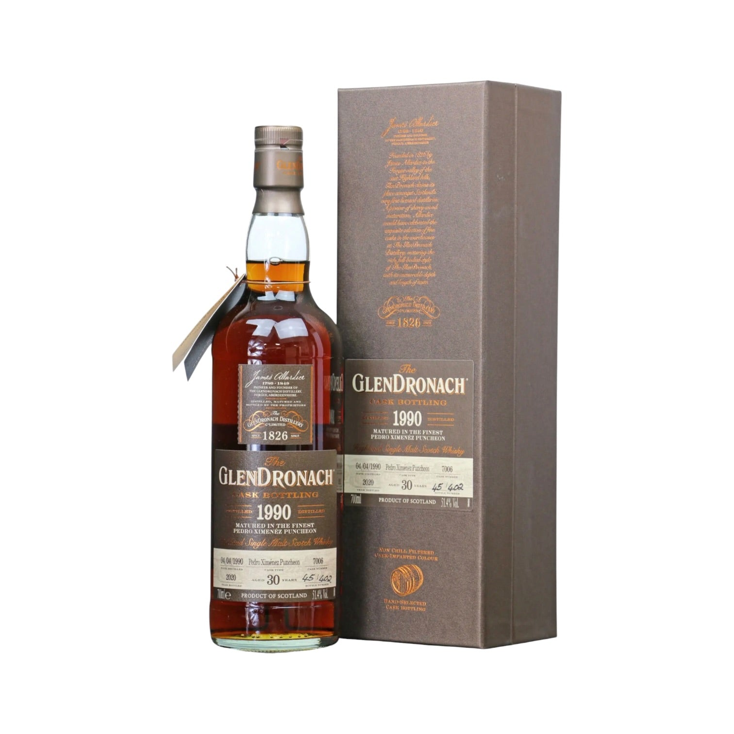 GlenDronach 1990 30 Year Old Single Cask #7006 PX Puncheon 70cl 51.4%
