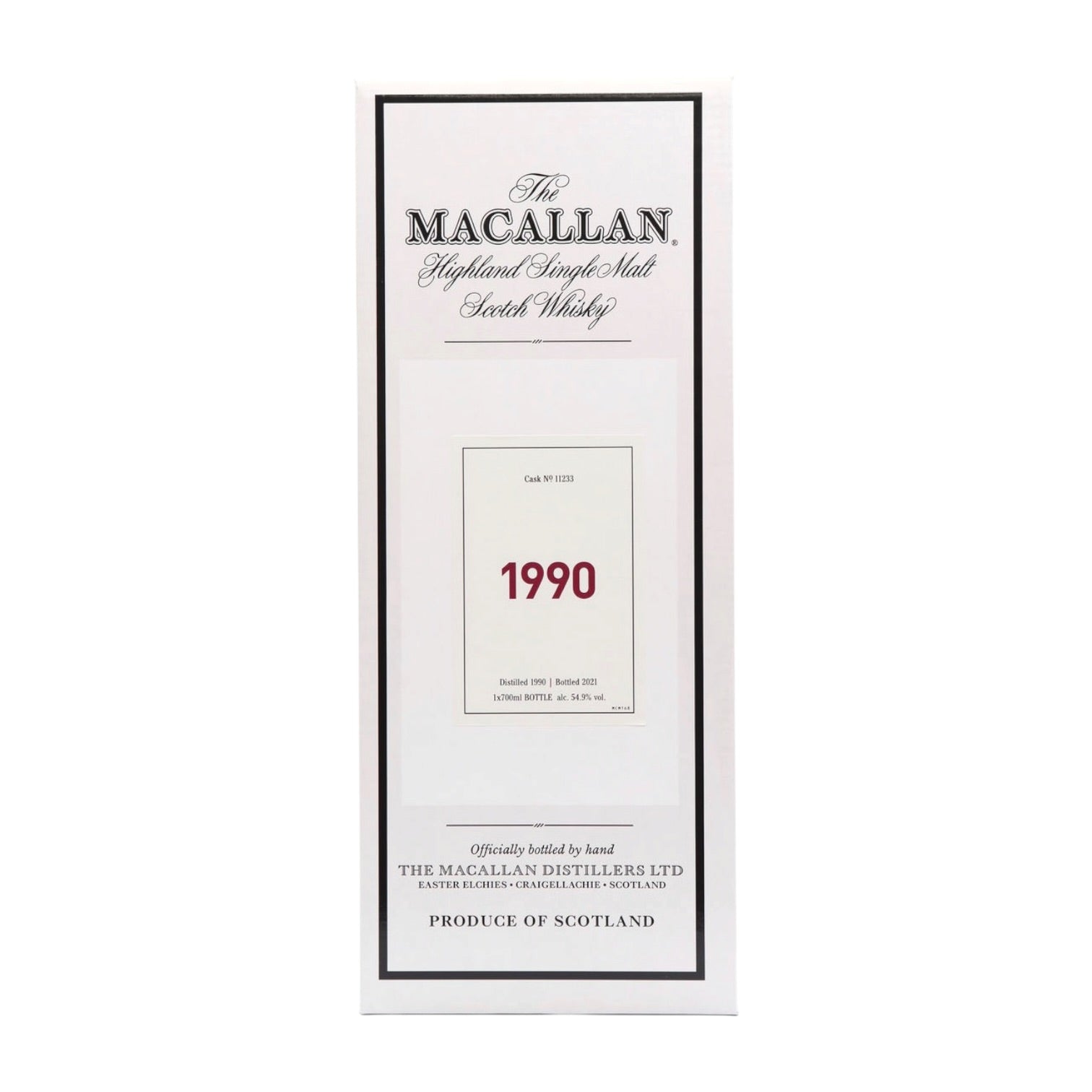 Macallan Fine & Rare Single Cask #11233 Whisky (1990 Vintage) — 30 Year Old