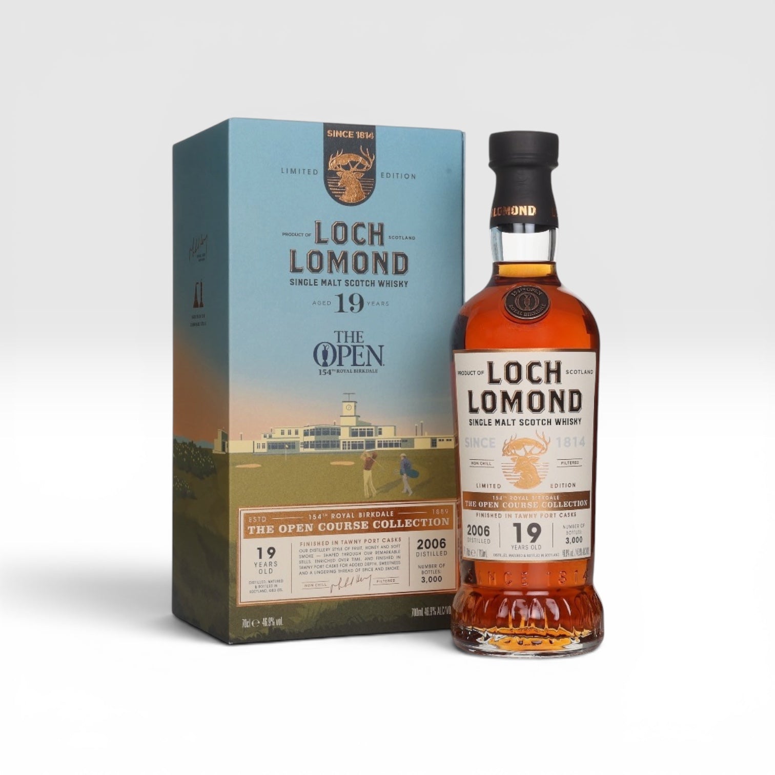 Loch Lomond 19 Year Old The Open Course Collection 2026 Royal Birkdale 70cl gift box