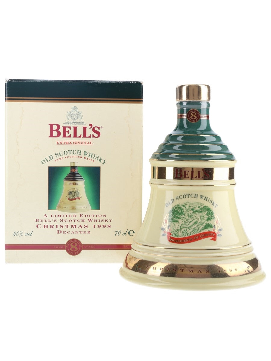 Bell's Christmas 1998 Porcelain Decanter