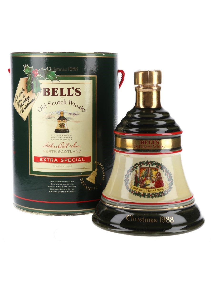 Bell's Christmas 1988 Porcelain Decanter