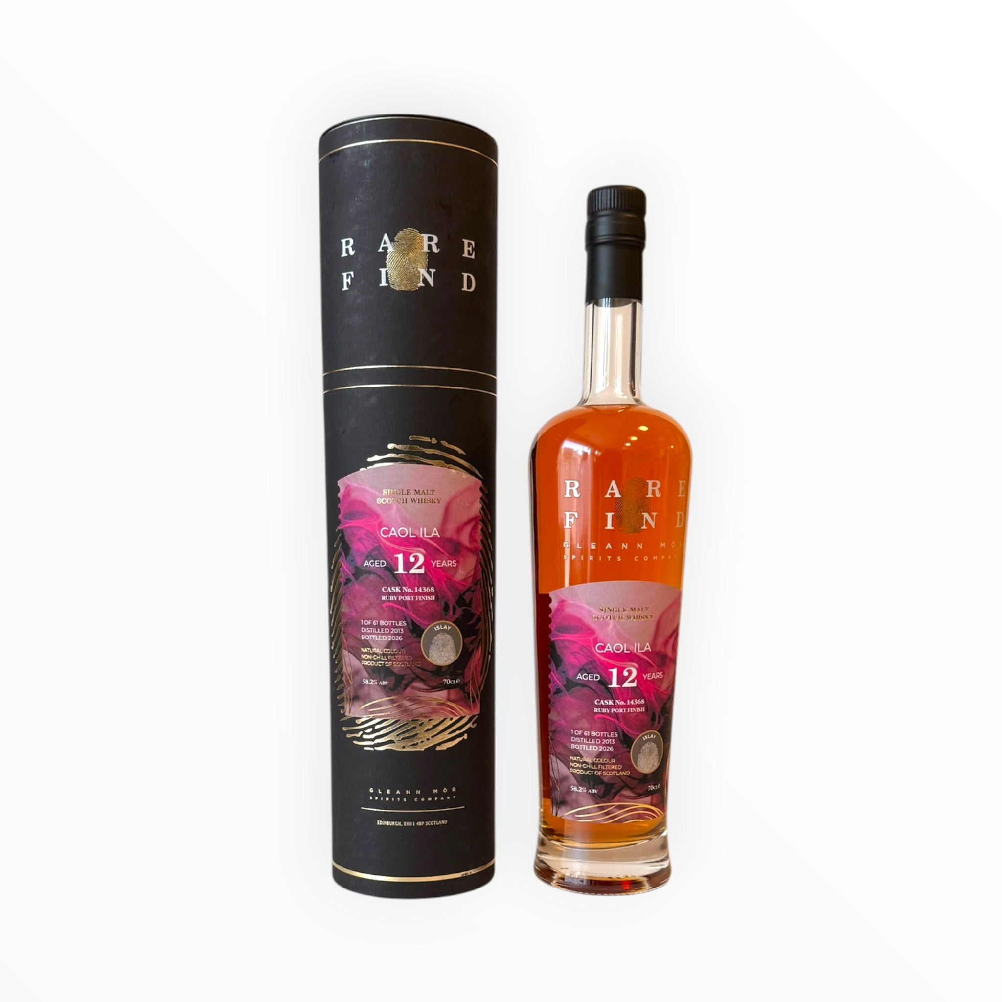 Caol Ila 12 Year Old Ruby Port Octave Finish (Rare Find) Fèis Ìle 2026 – 58.2% – 70cl – 61 Bottles