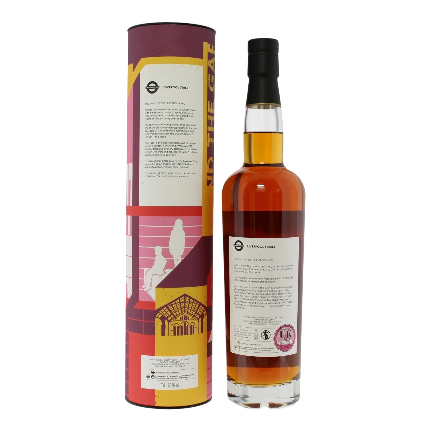 Bimber Single Cask #444 The Spirit of the Underground - Liverpool Street