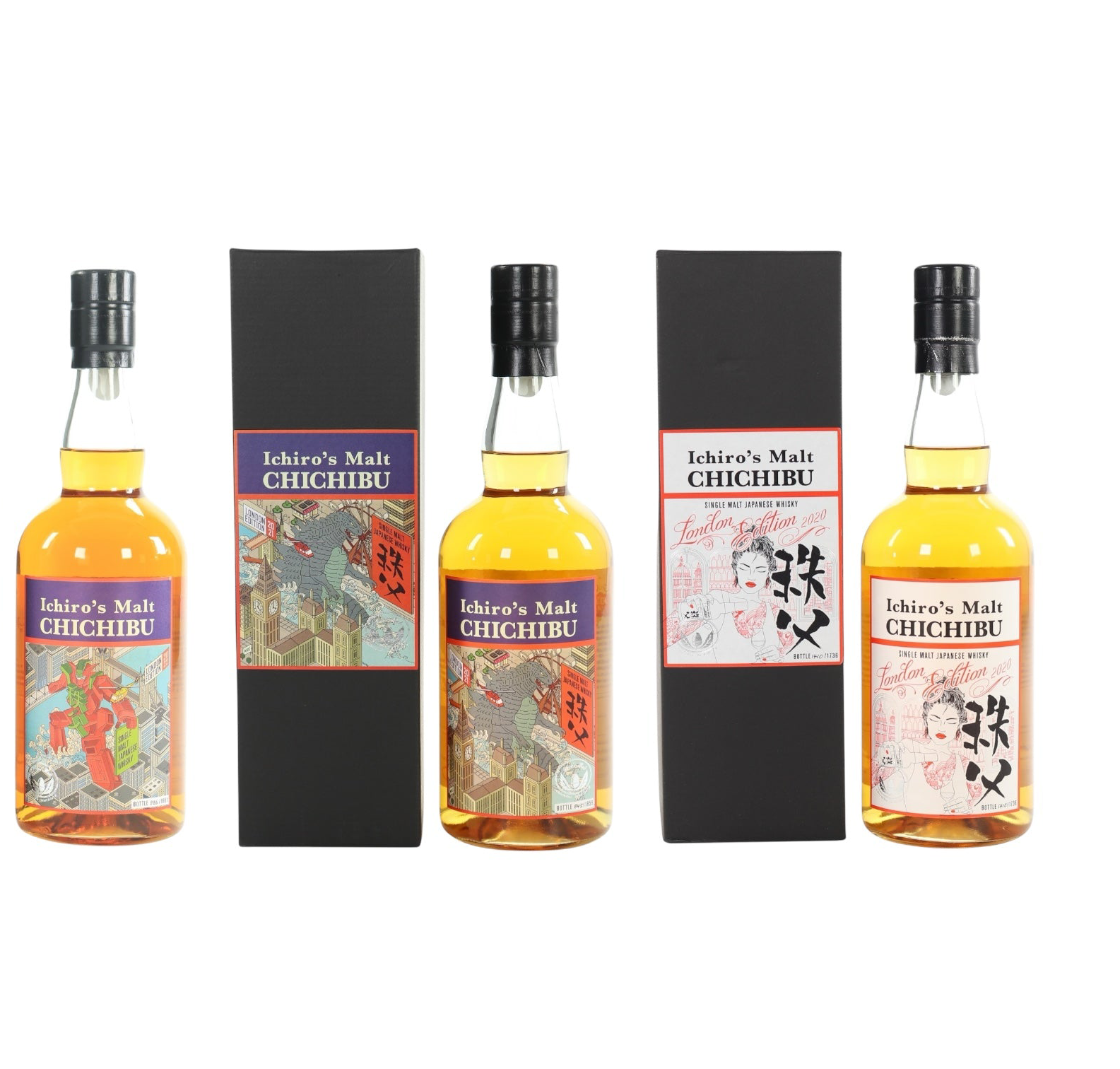 Chichibu London Edition 2020, 2021 & 2022 (3 x 70cl)