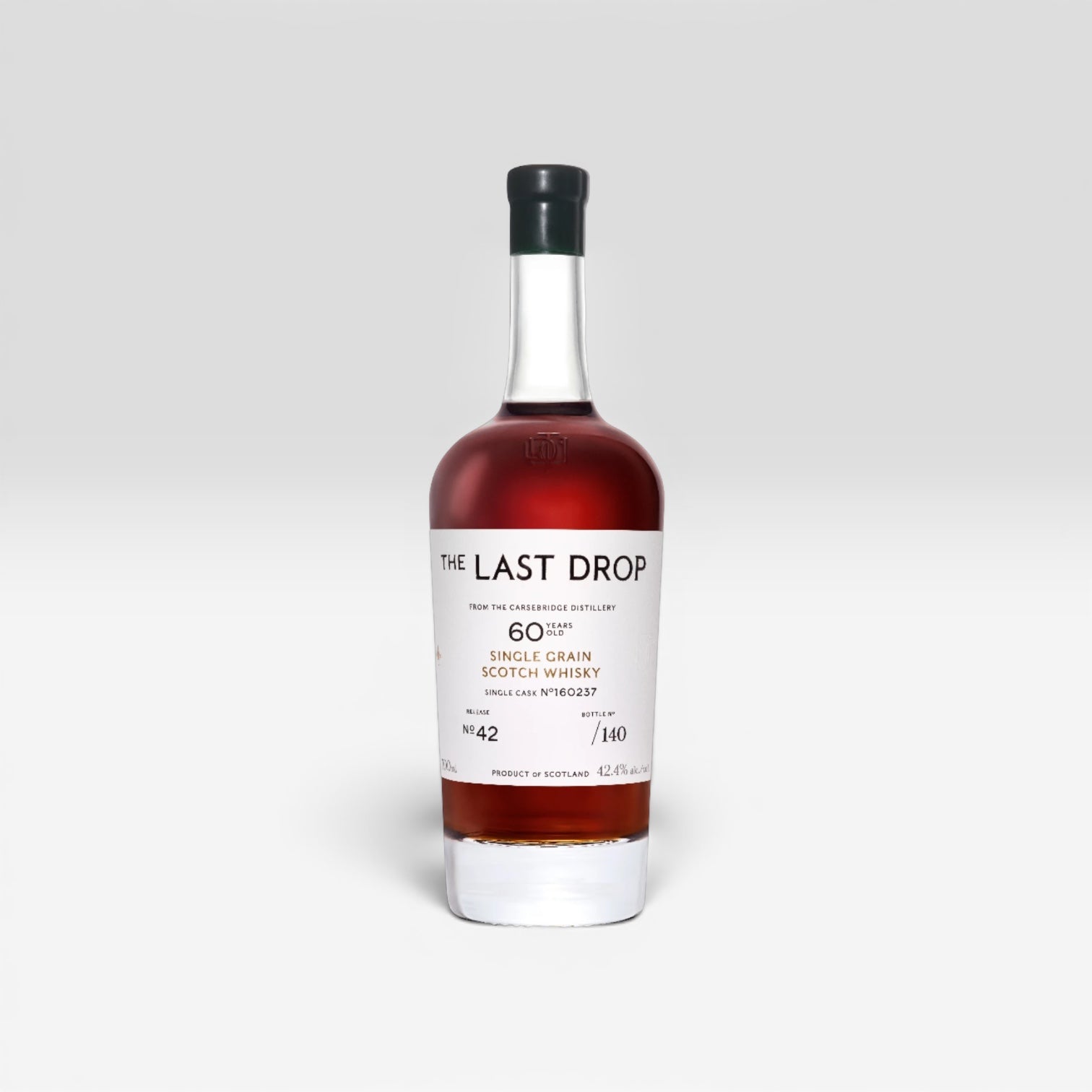 The Last Drop Carsebridge 60 Year Old Single Grain Scotch Whisky (1965)  Cask #160237