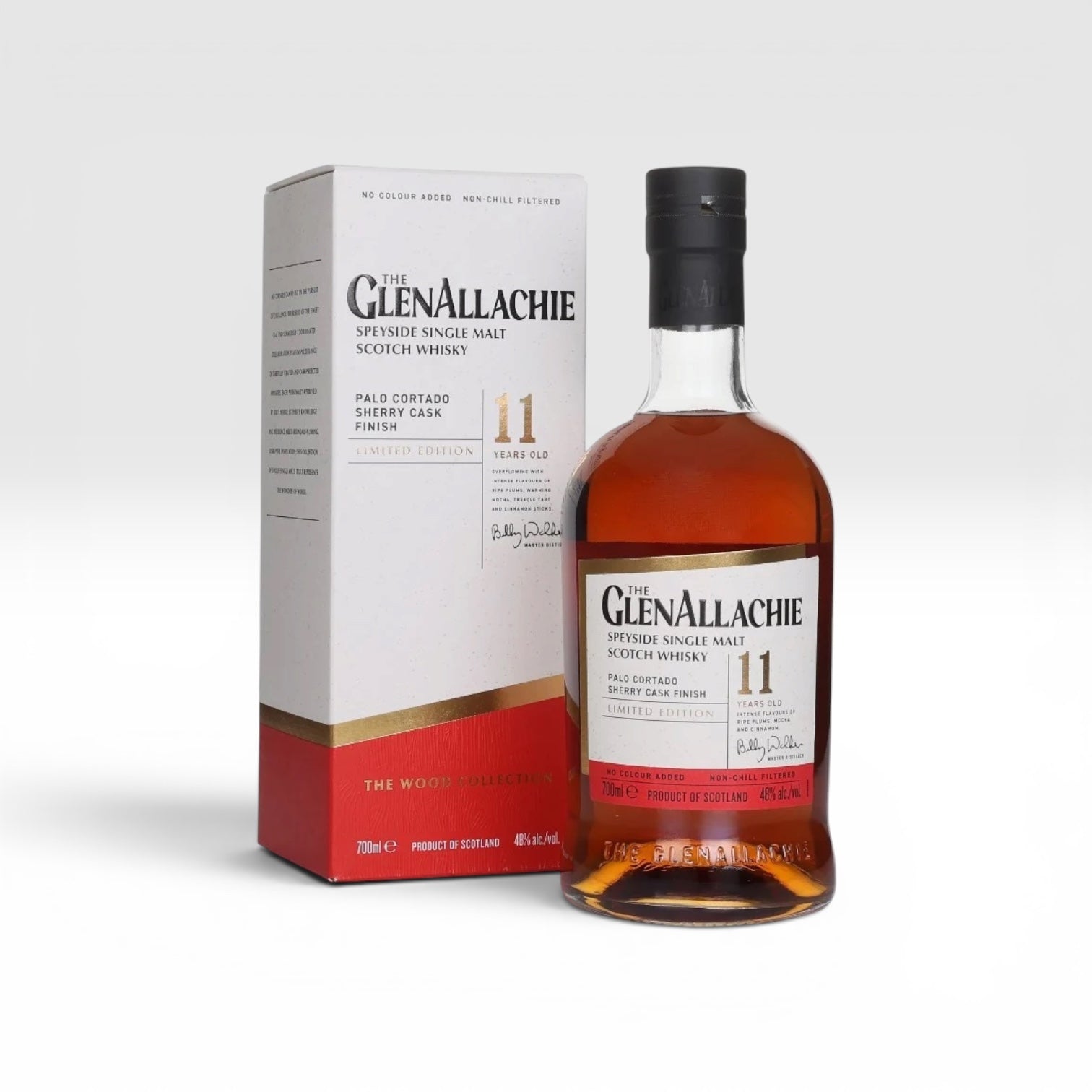 GlenAllachie 11 Year Old Palo Cortado Sherry Cask Finish (The Wood Collection, 70cl, 48% ABV)