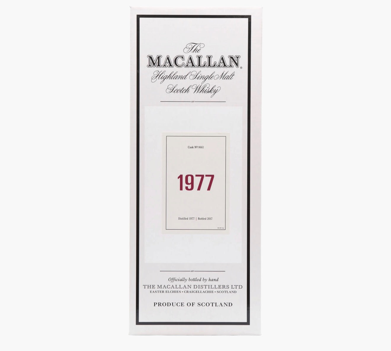 Macallan 40 Year Old 1977 (Fine & Rare) – Sherry Hogshead #8661 (Bottled 2017)