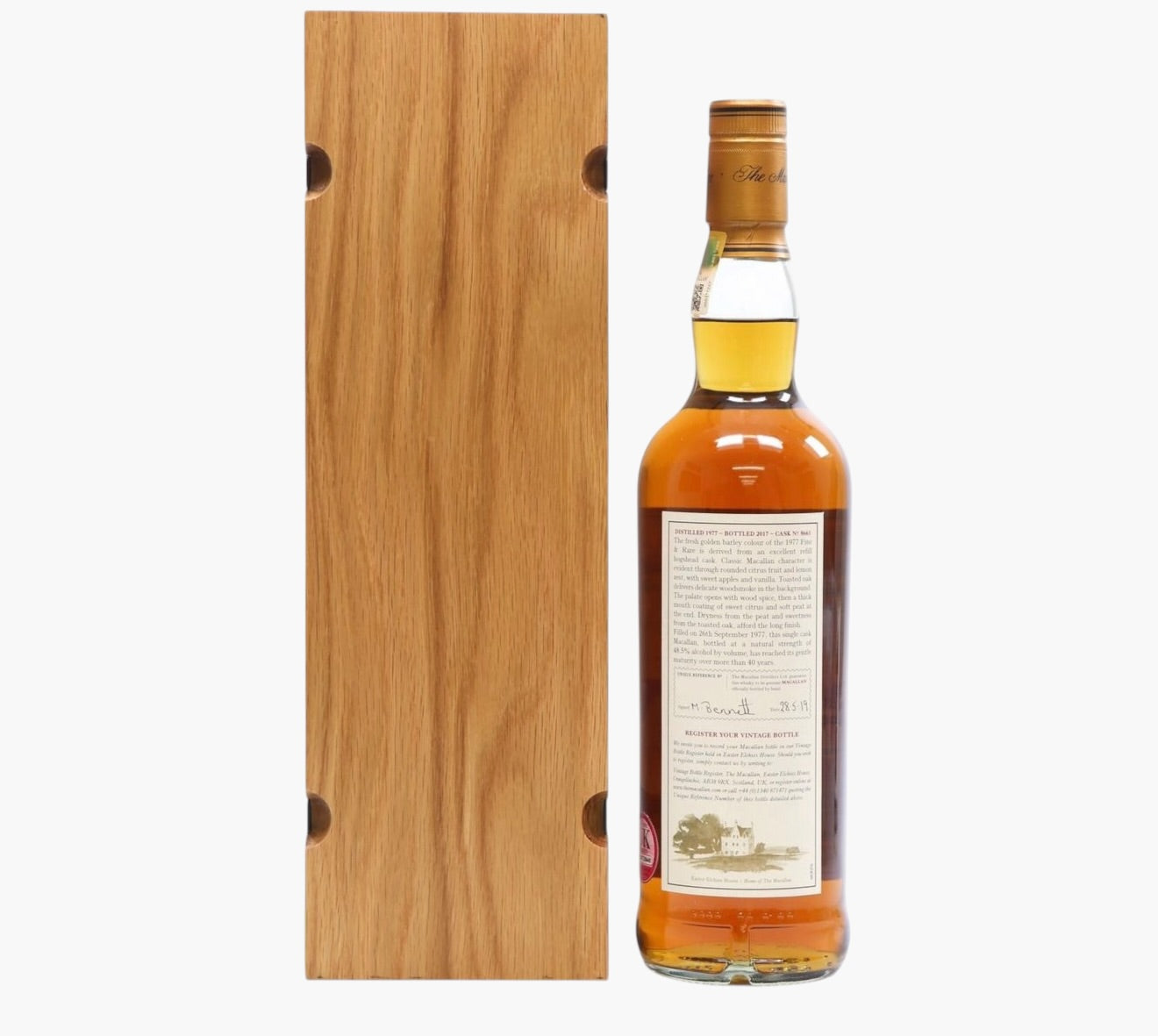 Macallan 40 Year Old 1977 (Fine & Rare) – Sherry Hogshead #8661 (Bottled 2017)