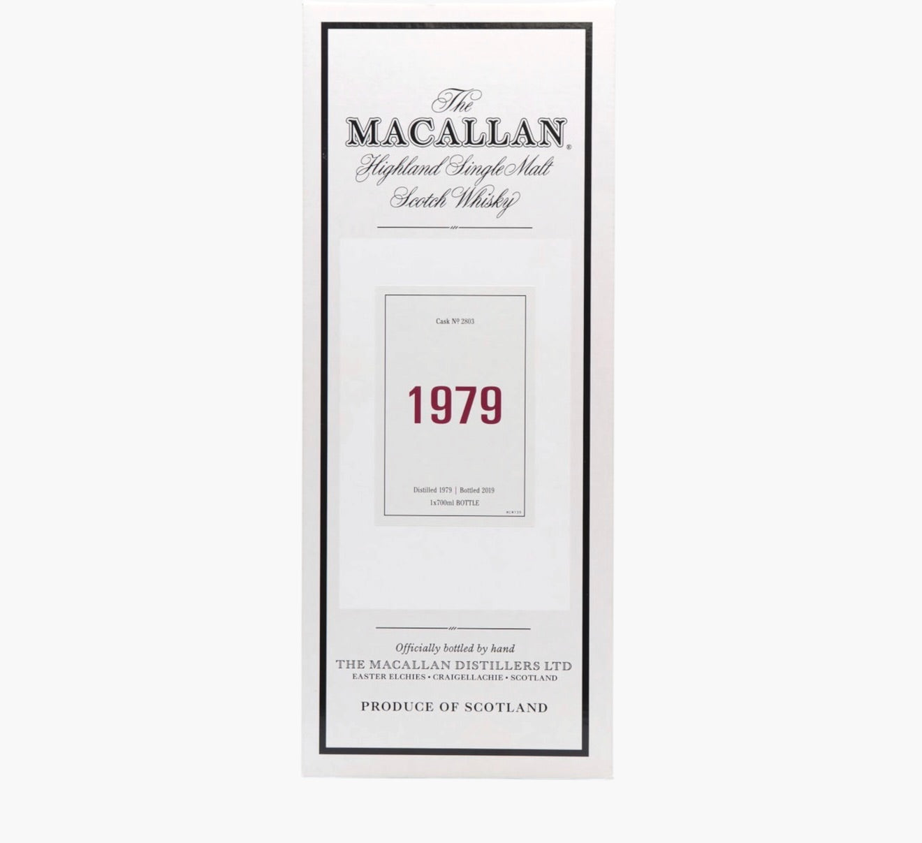 Macallan 40 Year Old 1979 (Fine & Rare) – Sherry Puncheon #2803 (Bottled 2019)