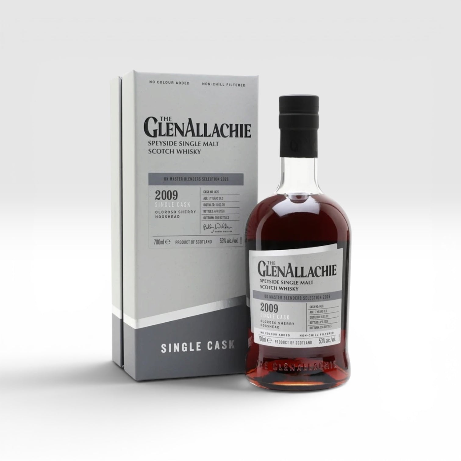 GlenAllachie 2009 17 Year Old Oloroso Sherry Hogshead Cask #1426 70cl 53%