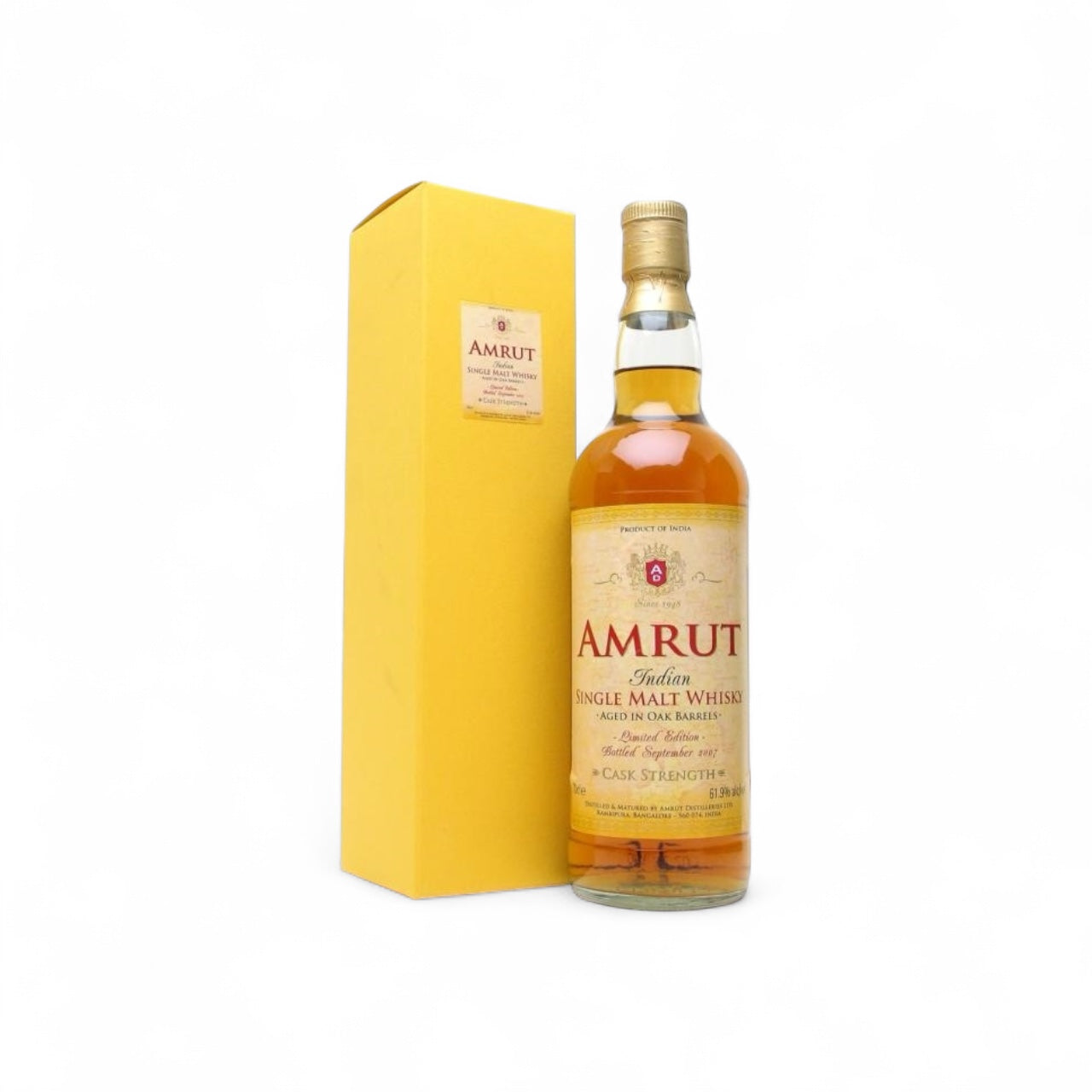 Amrut Indian Cask Strength 61.9%