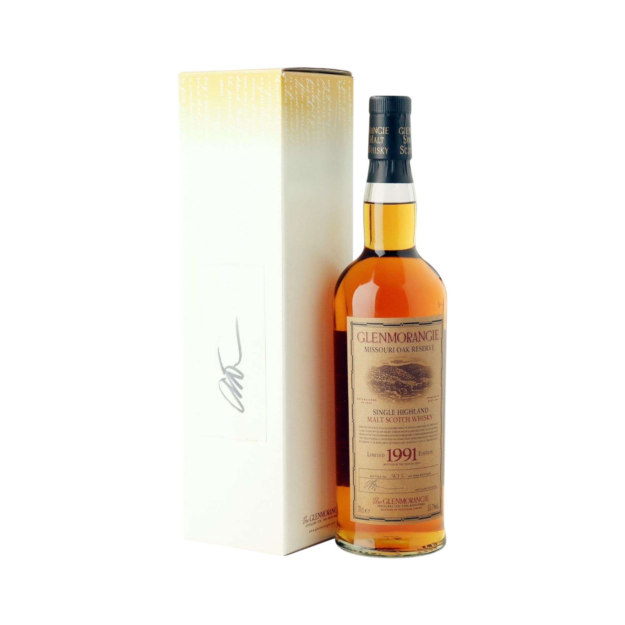 Glenmorangie 1991 11 Year Old, Missouri Oak Bottling