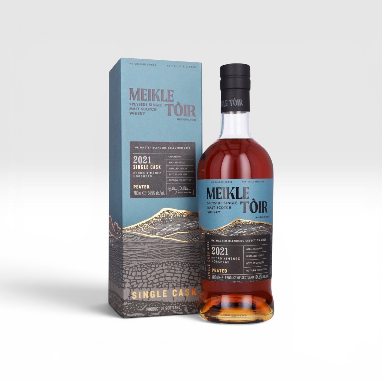 Meikle Toir 2021 4 Year Old Single Cask #9851 Single Malt Scotch Whisky 70cl
