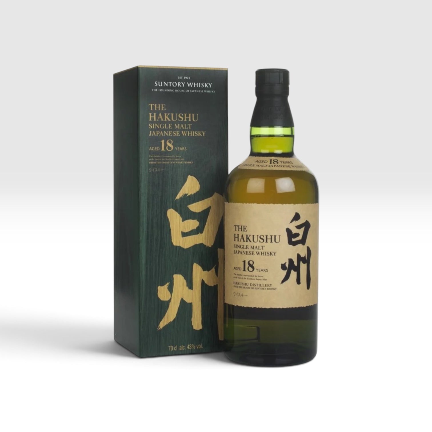 Hakushu 18 Year Old | 43% | 70cl | Award-Winning Japanese Single Malt Whisky
