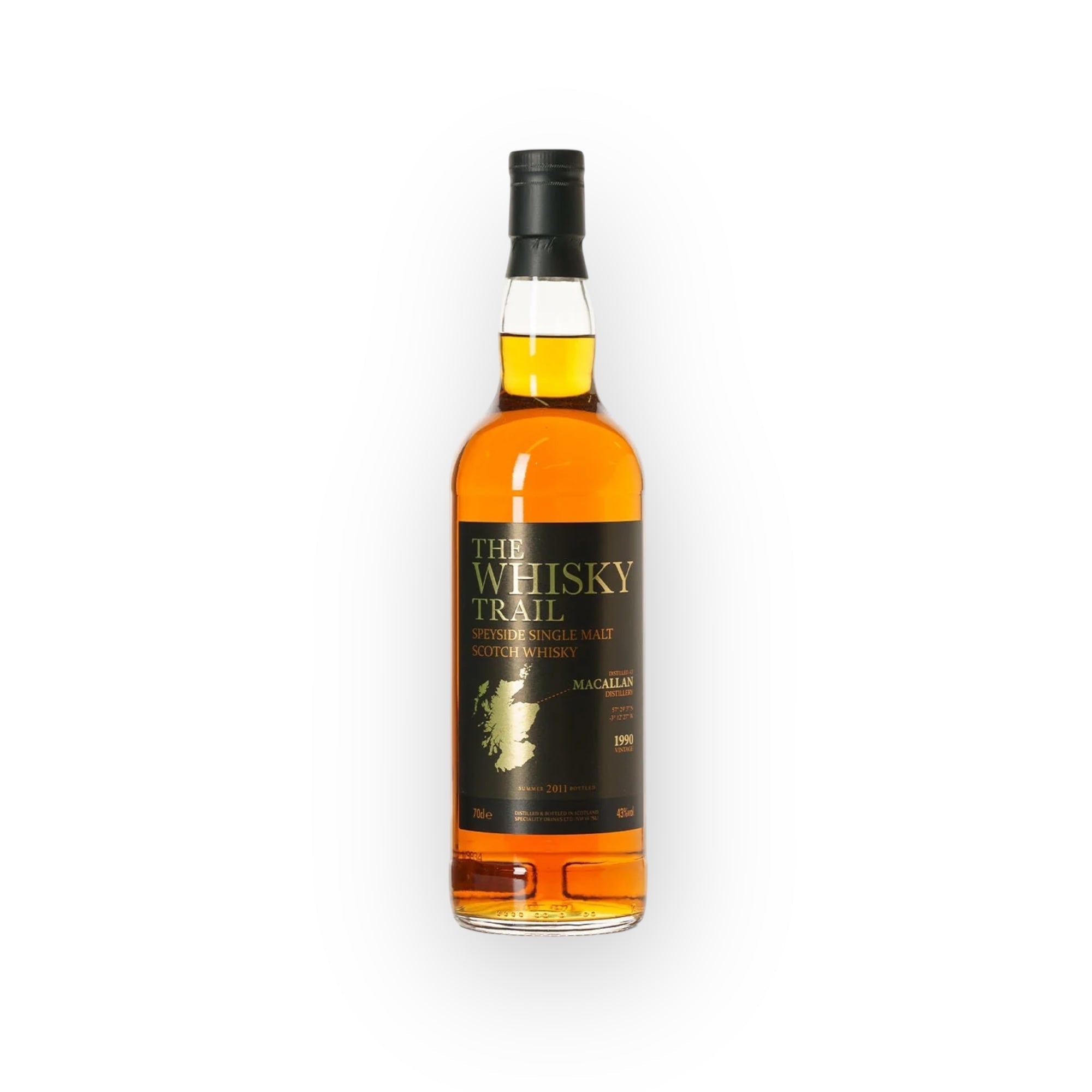 The Macallan Whisky Trail 1990–2011 – Speyside Single Malt, 43% ABV, 70cl (Sherry Cask, Speciality Drinks)